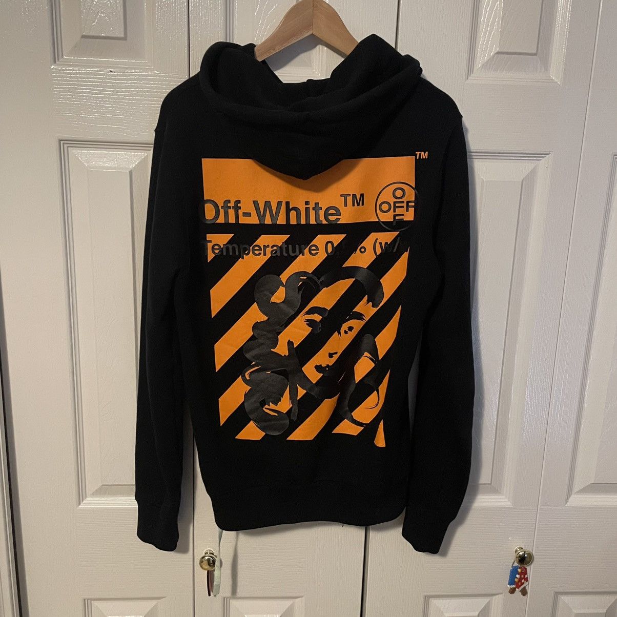 Off-White Bergdorf Goodman Exclusive Diagonals Zip Hoodie