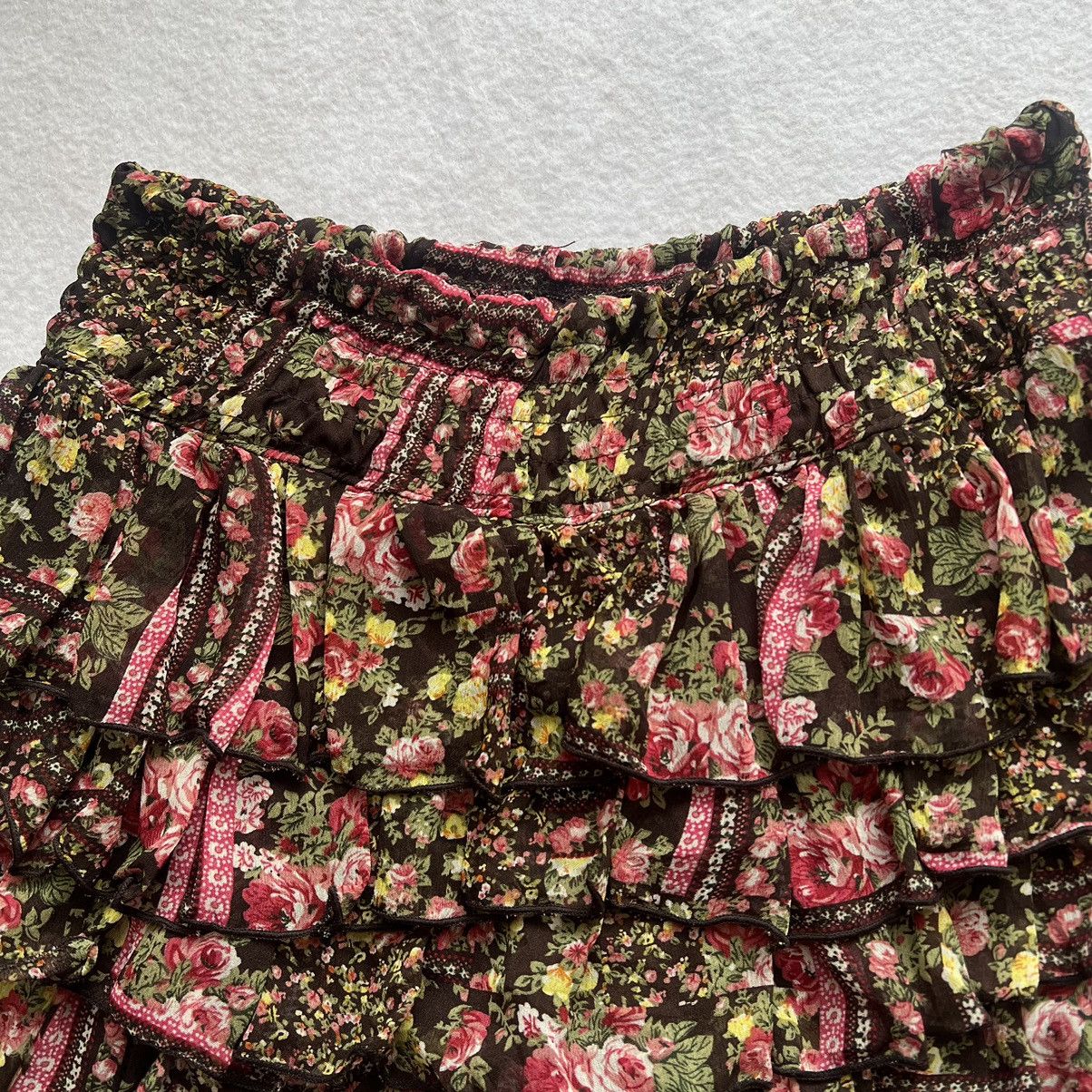 Japanese Brand Dosch Mini Flower Skirt Size 24" / US 00 / IT 34 - 4 Thumbnail