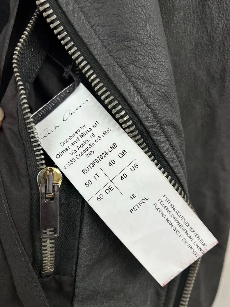 Rick Owens Rick Owens Biker Leather Jacket Size US XXS / EU 40 - 9 Thumbnail