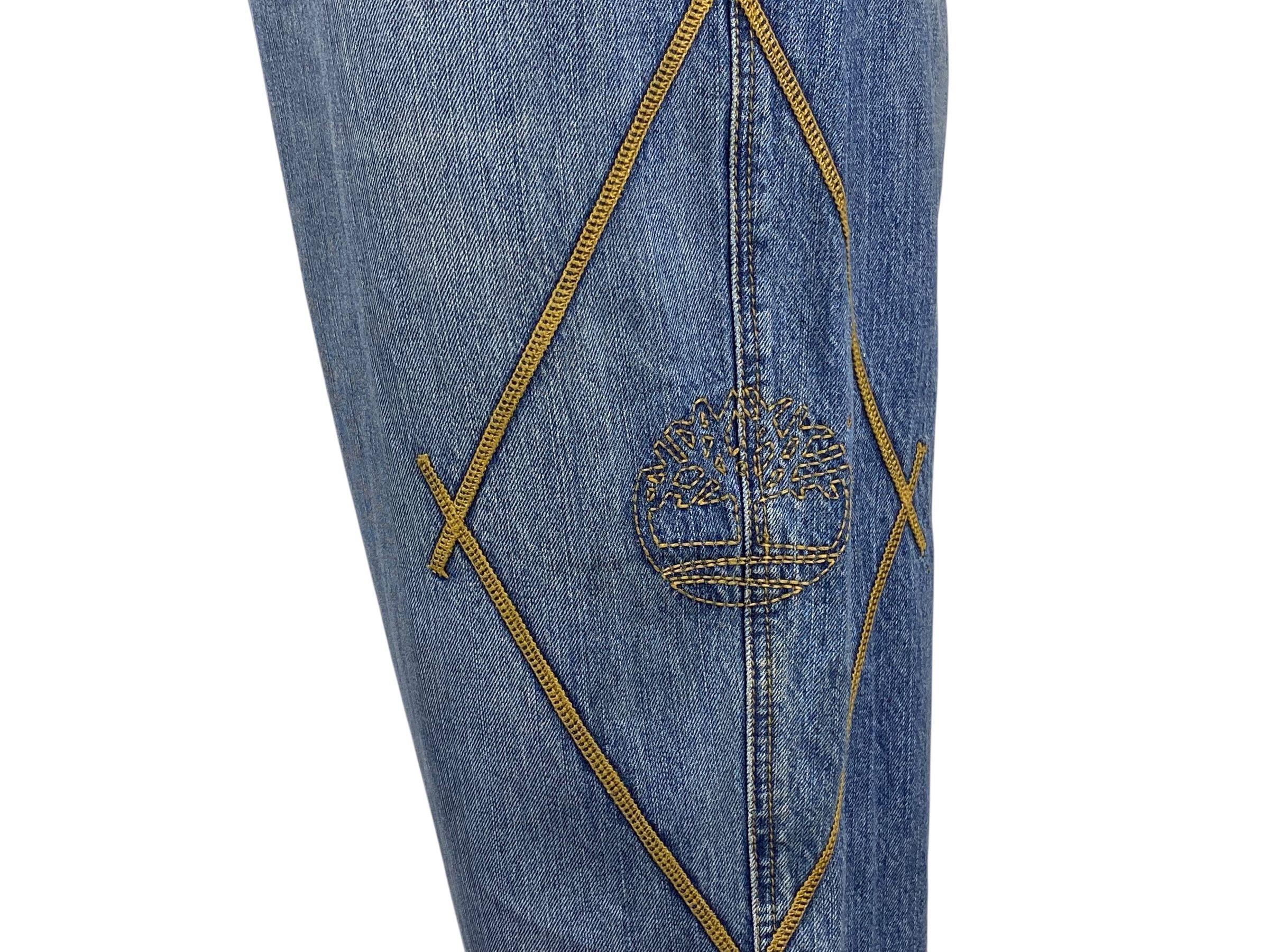 Japanese Brand Timberland Hip Hop Skateboard Jeans Cargo Baggy Jeans Size US 42 / EU 58 - 9 Thumbnail