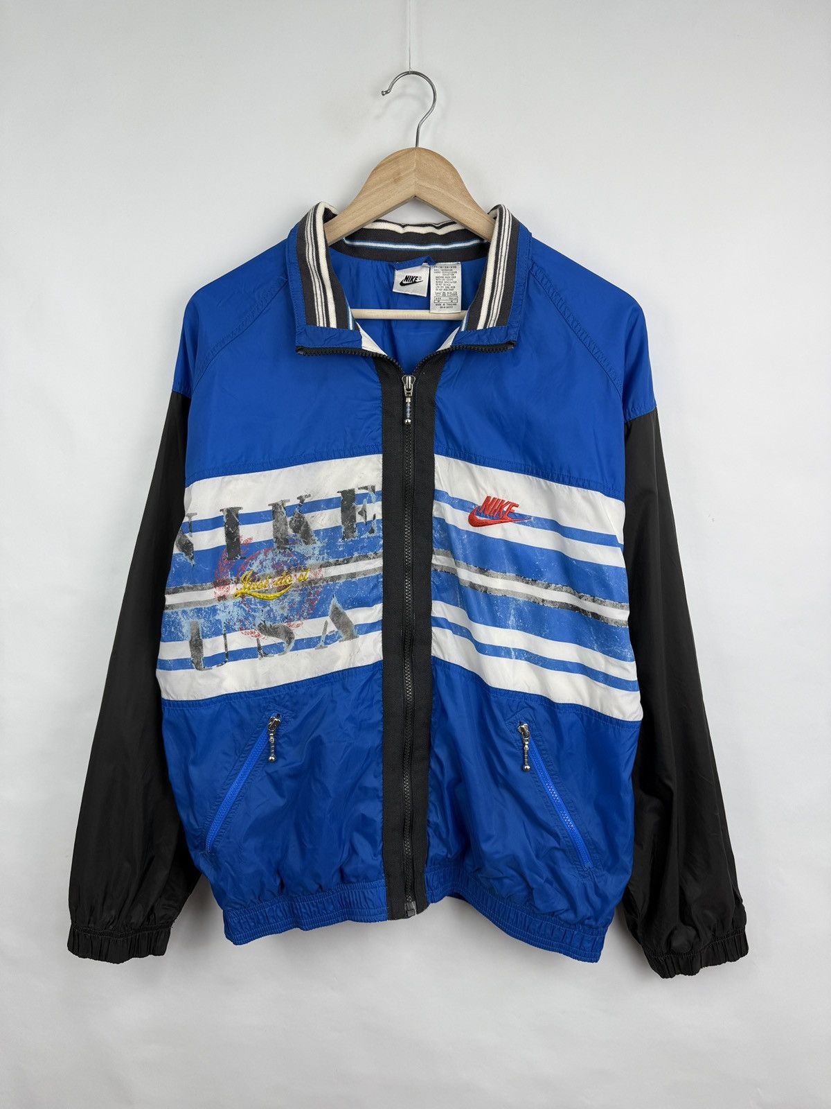 Nike 🇺🇸 Vintage 90s Nike USA Just Do It Archive Jacket Rare Y2K Size US M / EU 48-50 / 2 - 3 Thumbnail