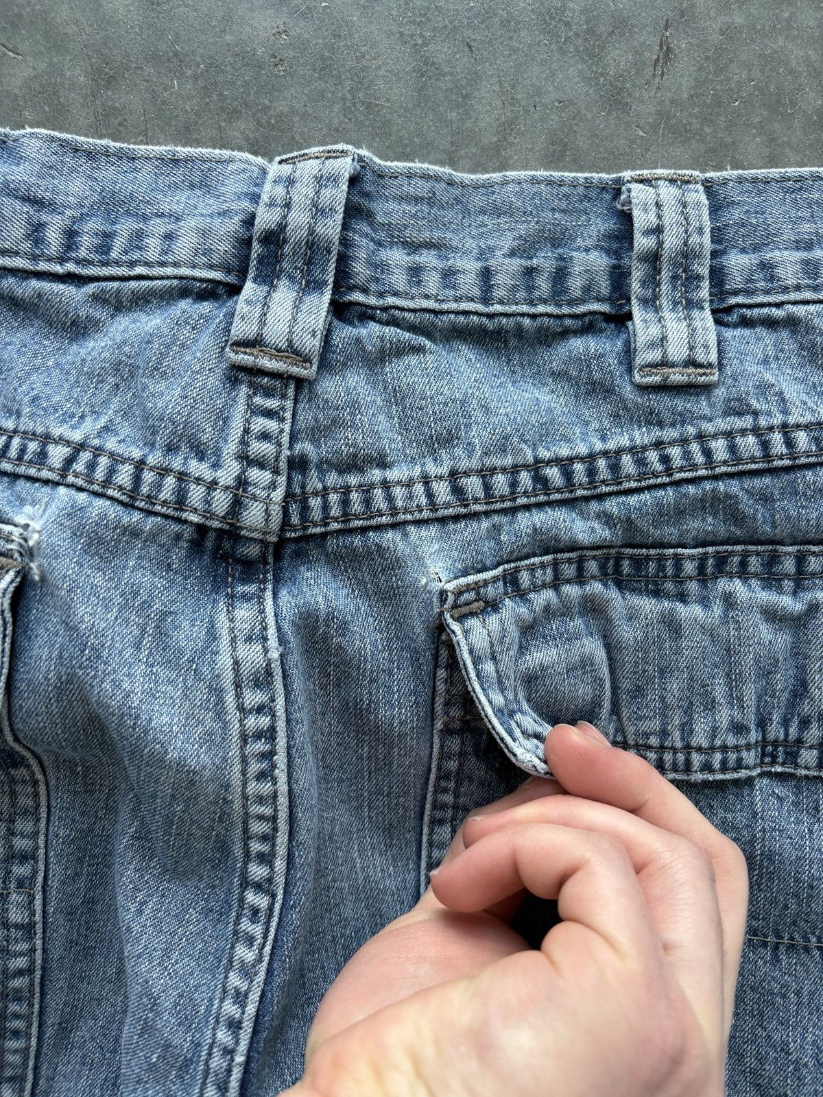 Wrangler Vintage Y2K Wrangler Cargo Jean Shorts Size 36 Distressed Size US 36 / EU 52 - 10 Thumbnail