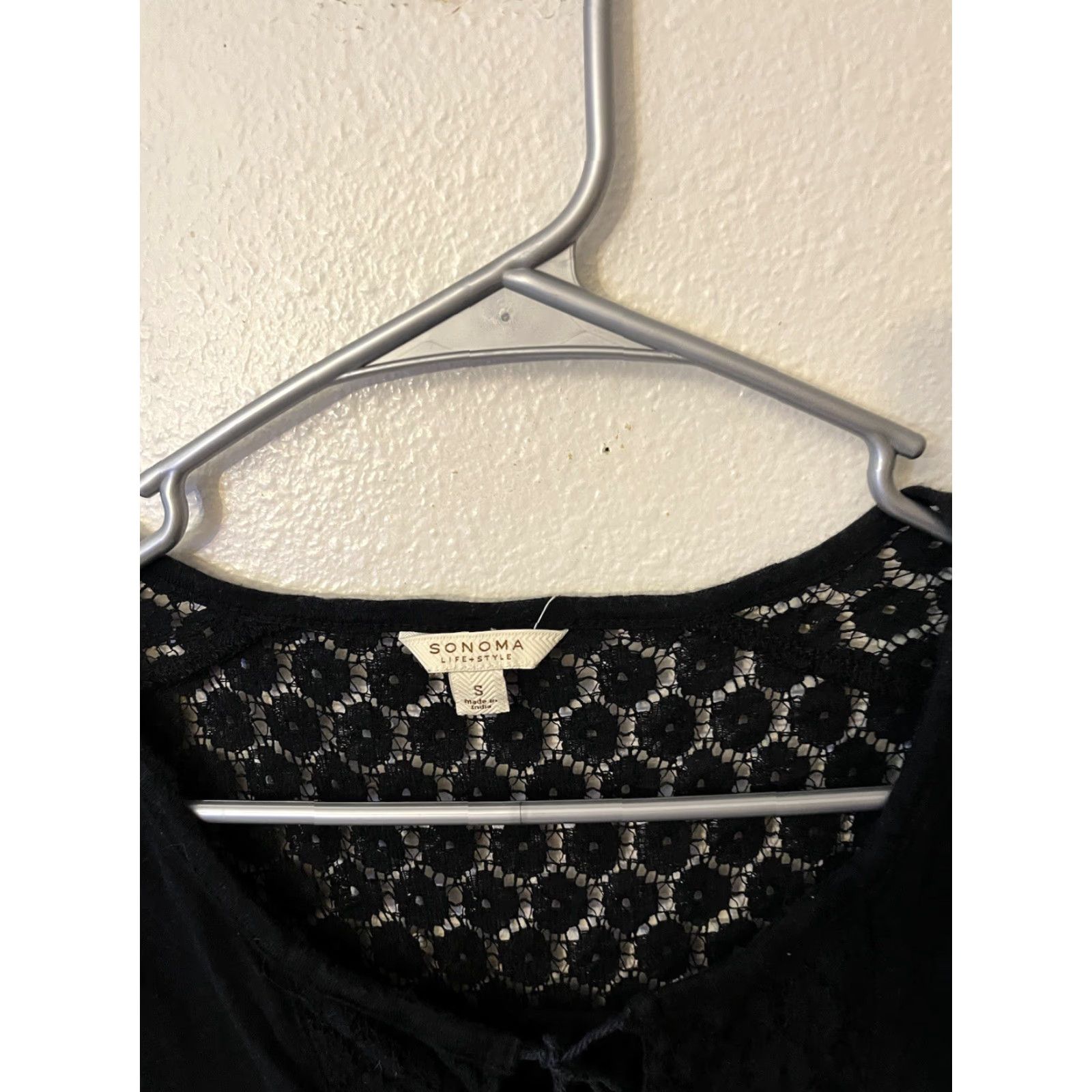 Vintage VINTAGE Sonoma Black 3/4 Sleeve Blouse Women Size S Tassel Shirt Womens Size S / US 4 / IT 40 - 3 Thumbnail