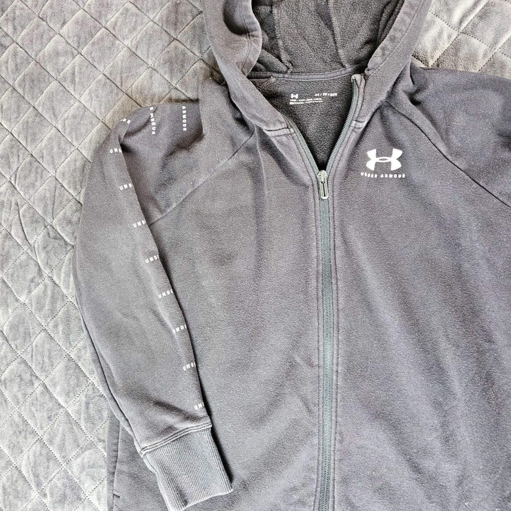 Under Armour VINTAGE Under Armour Hoodie Casual Full Zip Microfiber Men’s XS Black Loose Size US XS / EU 42 / 0 - 3 Thumbnail