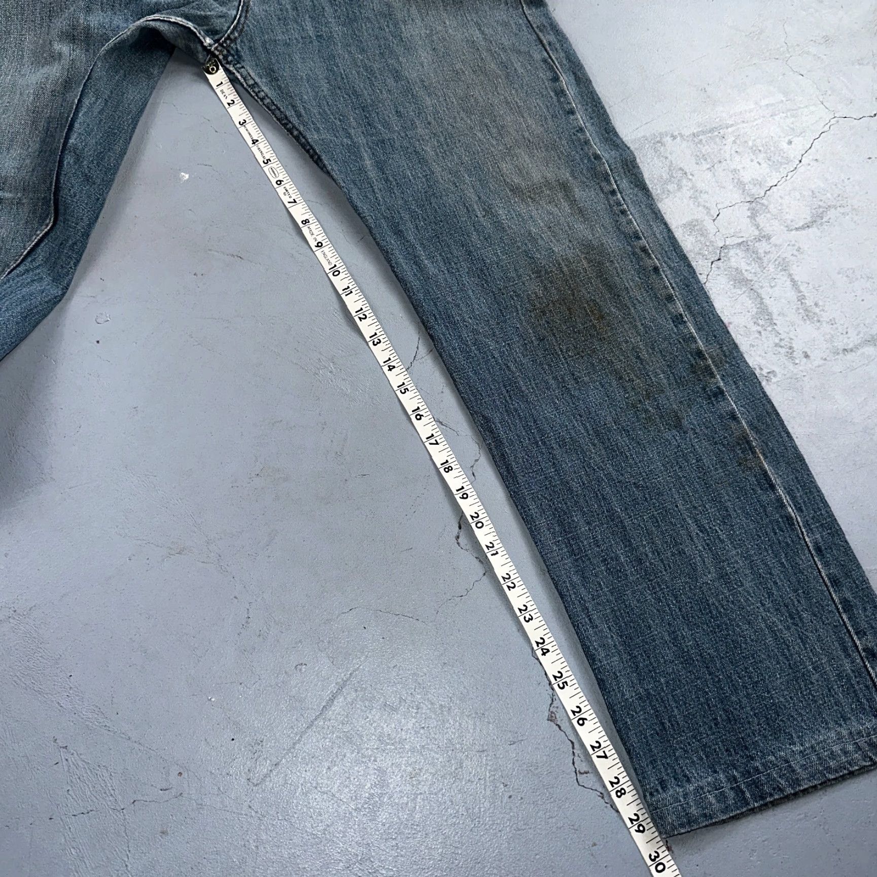 Levi's Levi's 501 Jeans Vintage 90s Straight Men Blue Denim 38x29 Regular Mid Rise Button Closure MENS Size US 38 / EU 54 - 5 Thumbnail