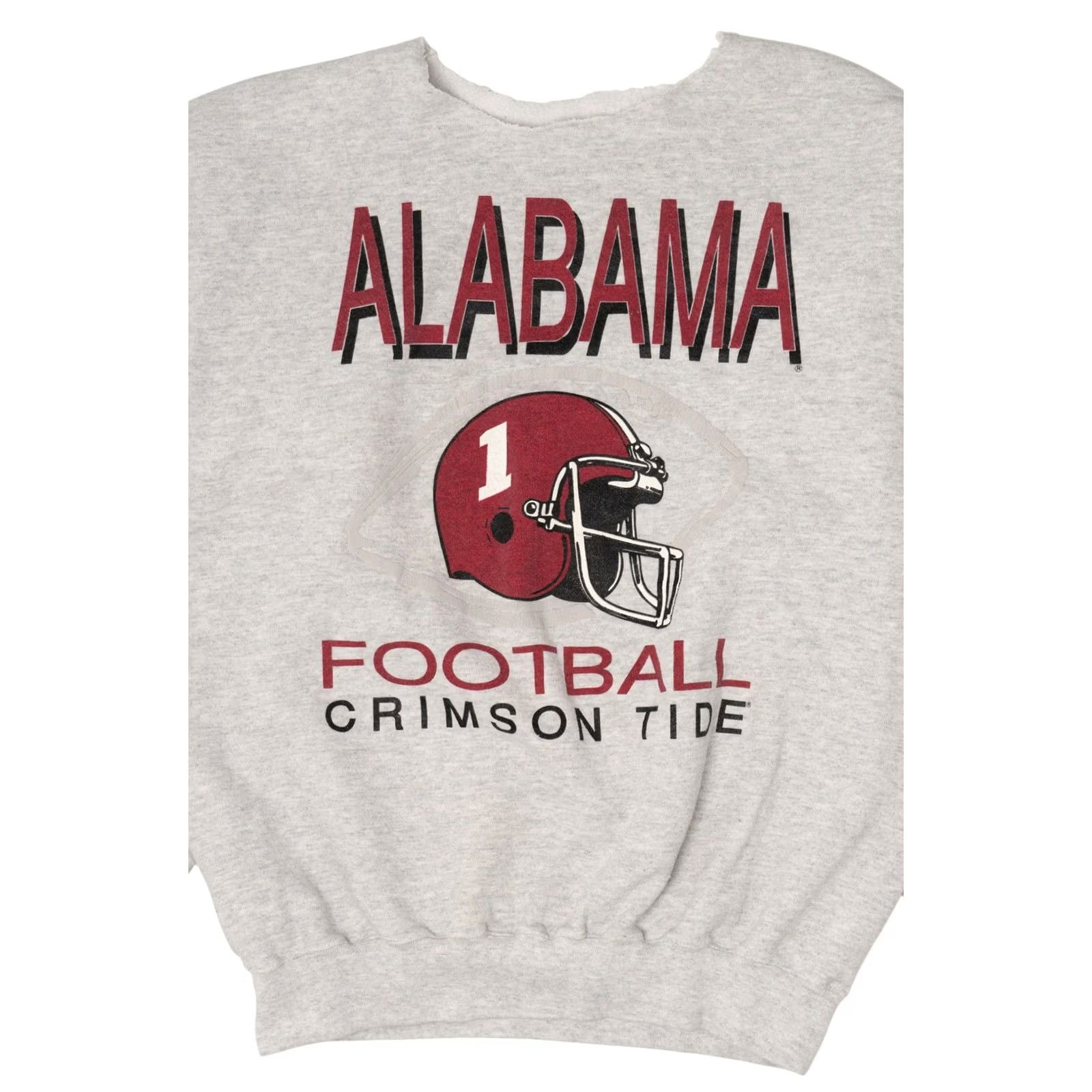 Vintage VINTAGE Alabama Football Crimson Tide Sweatshirt 1990s X-Large Grey Mens Size US XL / EU 56 / 4 - 4 Thumbnail