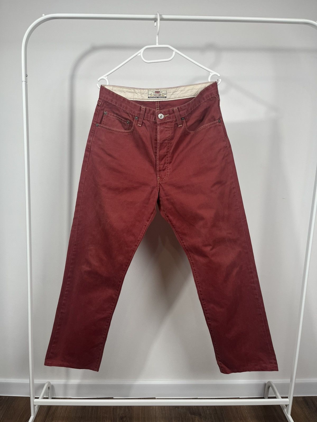 Levi's Levi’s 401 Vintage Red Straight Fit Jeans W33 L32 Tunisia Size US 30 / EU 46 - 7 Thumbnail