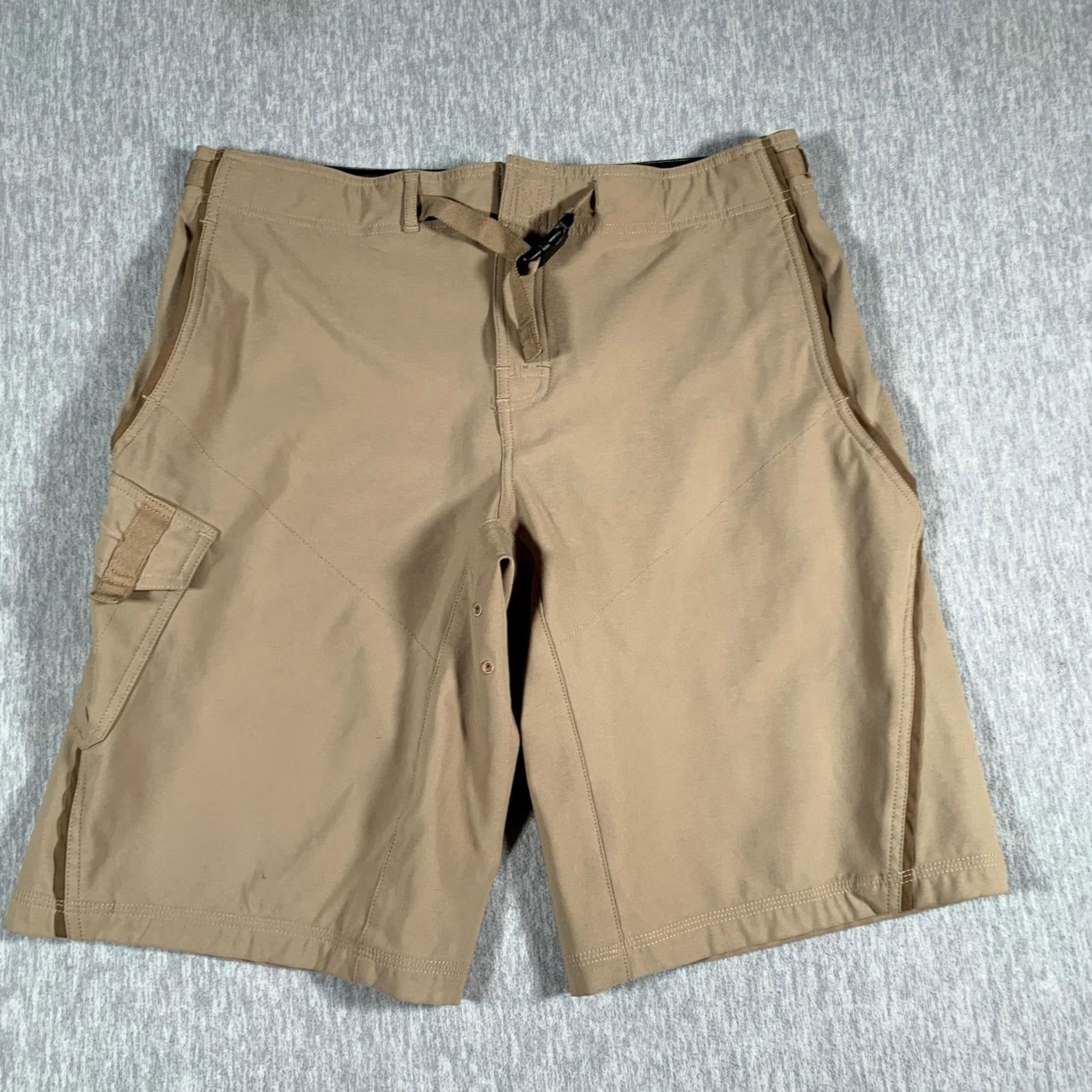 Prana Prana Mens Large Tan Stretch Hiking Cargo Pocket Outdoor Performance Shorts Size US 33 - 2 Thumbnail
