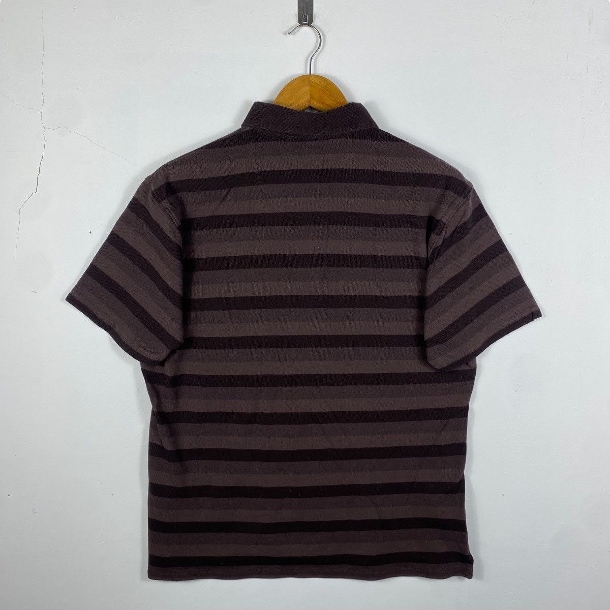 Burberry BURBERRY LONDON Small Embroidery Pony Brown Striped Polo Size US L / EU 52-54 / 3 - 4 Thumbnail
