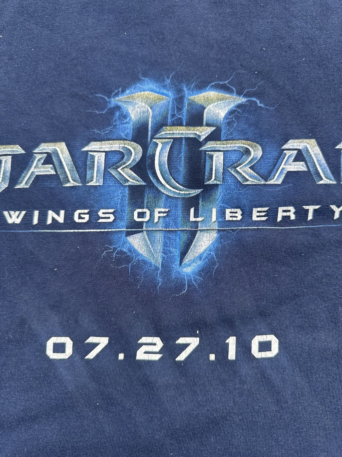 Vintage Y2K Star Craft II Wings Of Liberty Game Promo T-Shirt Size US XL / EU 56 / 4 - 3 Thumbnail