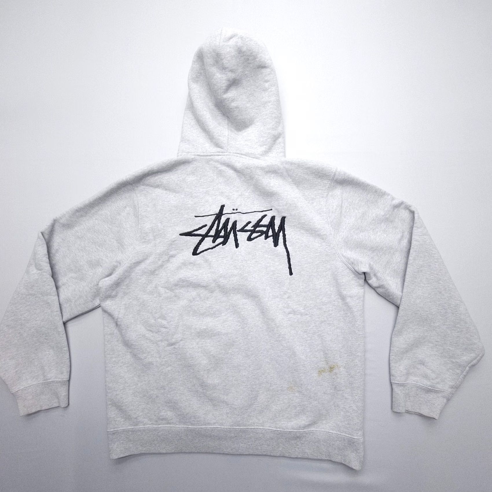 ASH Stussy Hoodie Ash Heather Mens L Street Skate Pullover Size US L / EU 52-54 / 3 - 2 Thumbnail