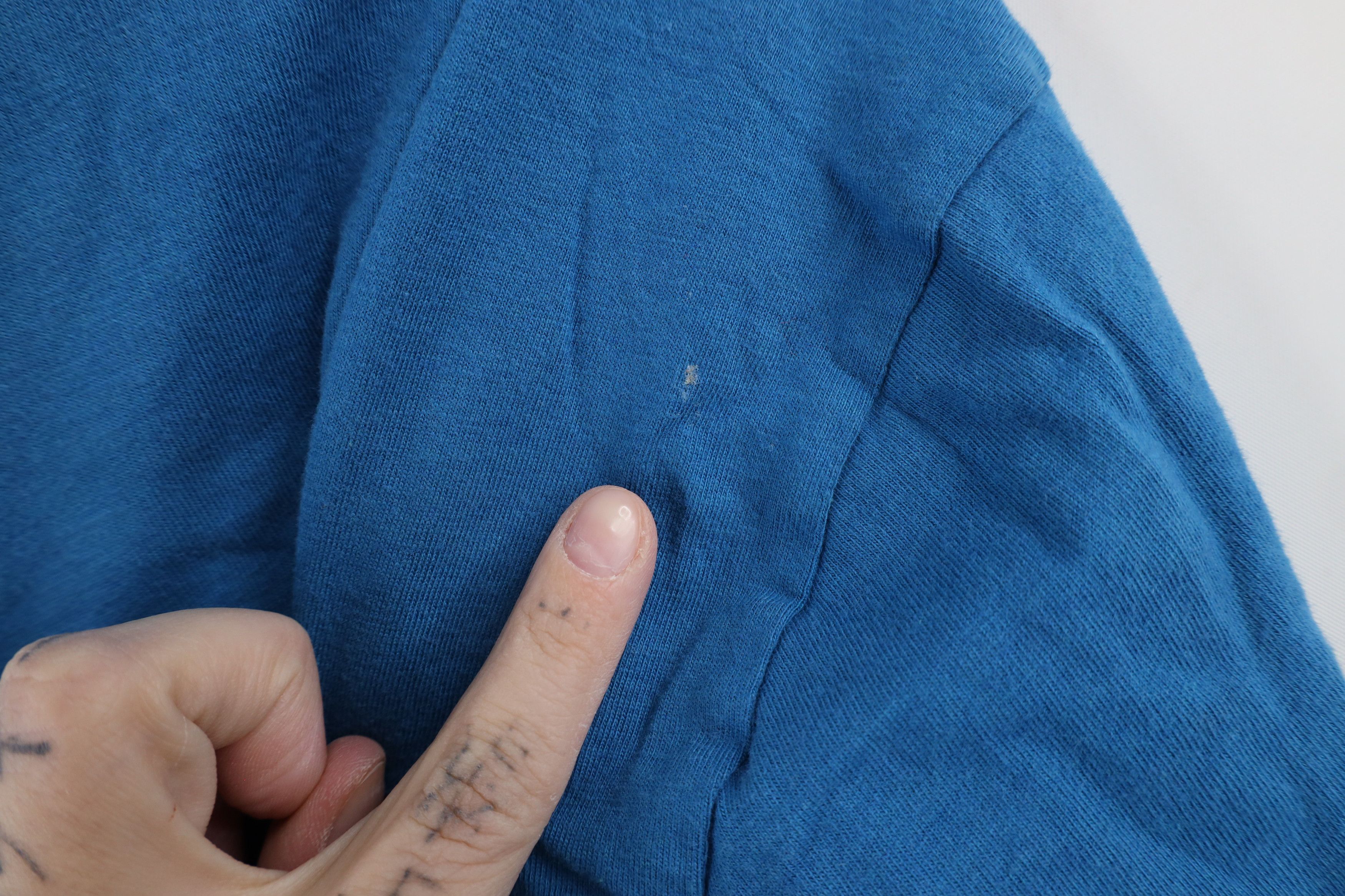 The North Face × Vintage The North Face Spell Out Short Sleeve Henley T-Shirt Blue Size US XXL / EU 58 / 5 - 6 Thumbnail