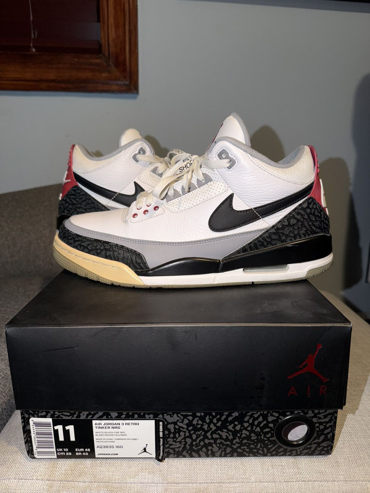 Jordan Brand Jordan 3 Retro Tinker Hatfield Size US 11 / EU 44 - 18 Thumbnail