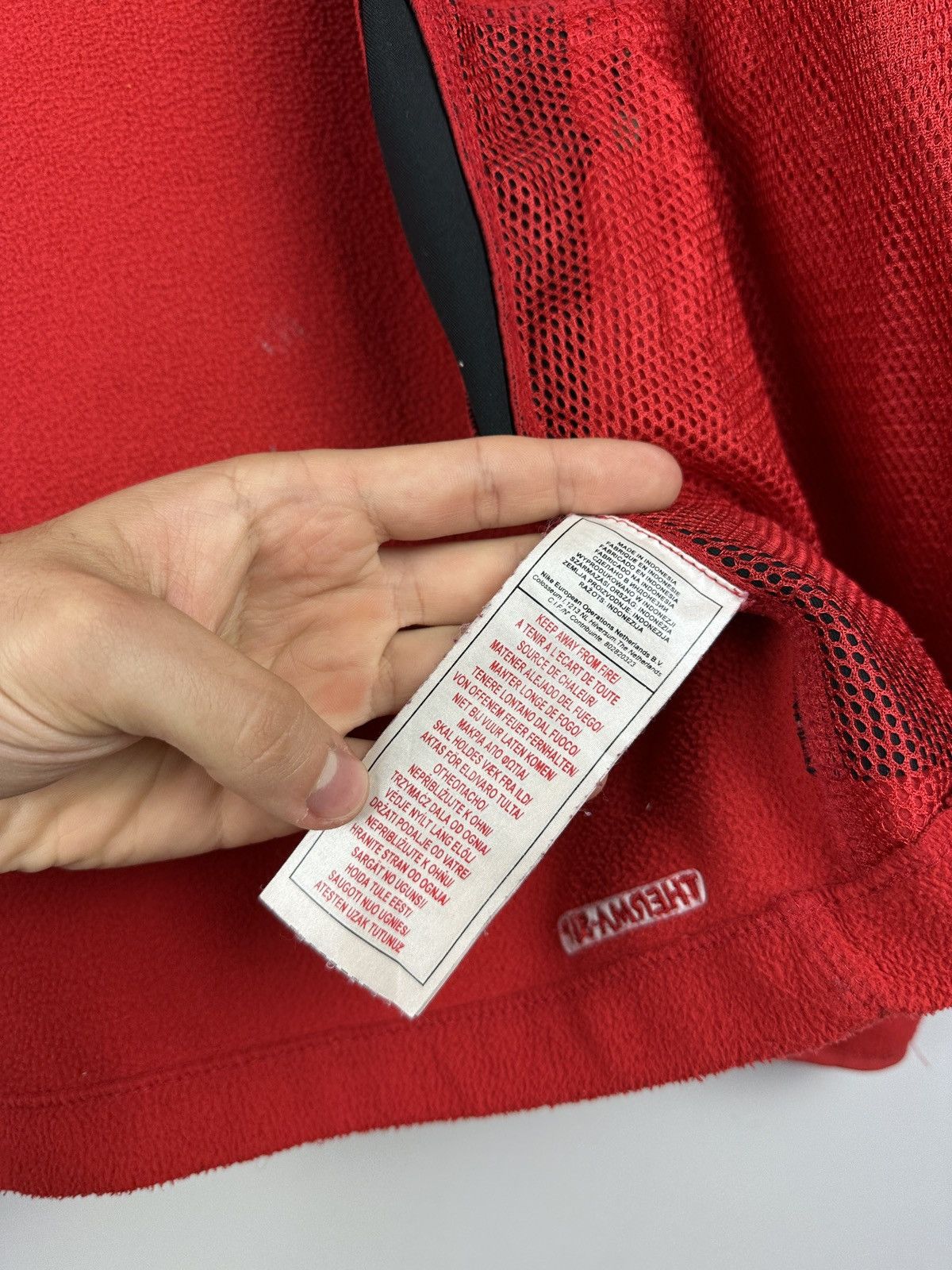 Nike × Vintage Vintage Y2K Nike Therma-Fit Zip Fleece Size US S / EU 44-46 / 1 - 9 Thumbnail