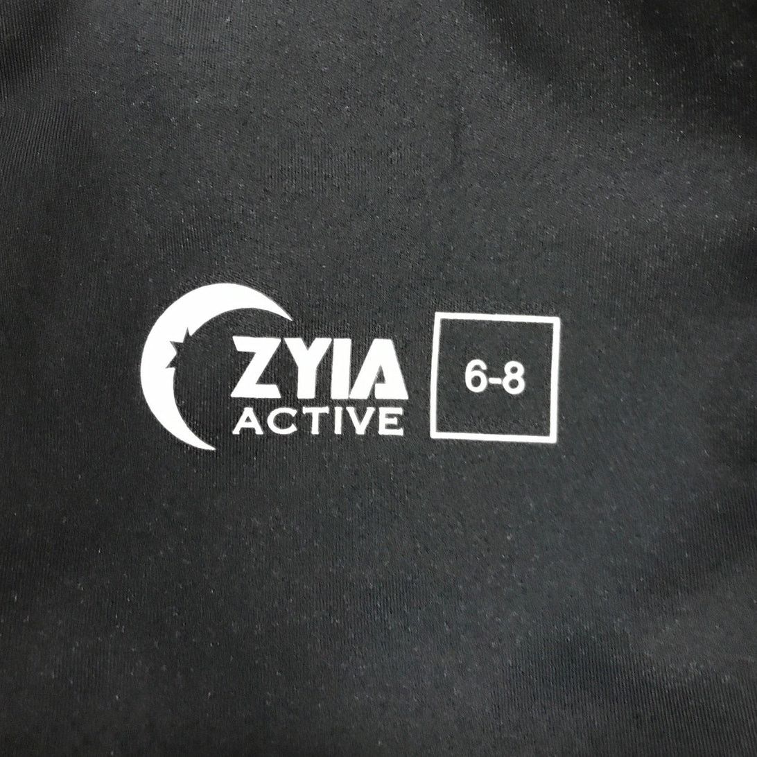Other Zyia Active Leopard Striped Black Capri Leggings 6-8 Size 25" / US 0 / IT 36 - 3 Thumbnail