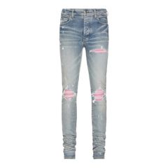 Pink 2024 amiri jeans