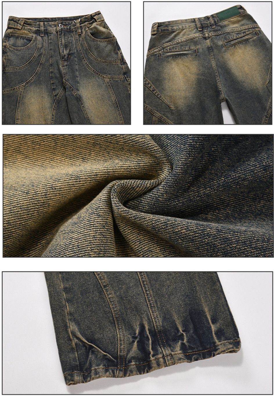 Japanese Brand × Vintage Flared Jeans Men Wide Leg Baggy Trousers Size US 30 / EU 46 - 5 Thumbnail