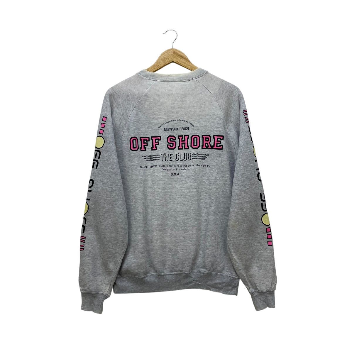 Vintage 💥Vintage Sunfaded Offshore Sweatshirt Size US M / EU 48-50 / 2 - 1 Thumbnail