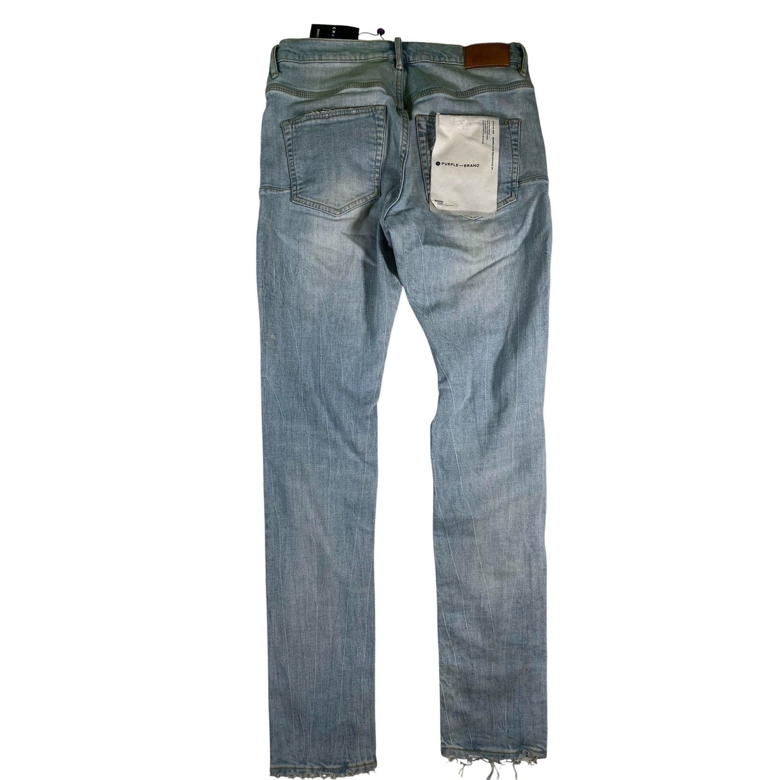 Purple Brand Purple Brand Knee Blowout Light Wash Jeans Size US 32 / EU 48 - 2 Thumbnail