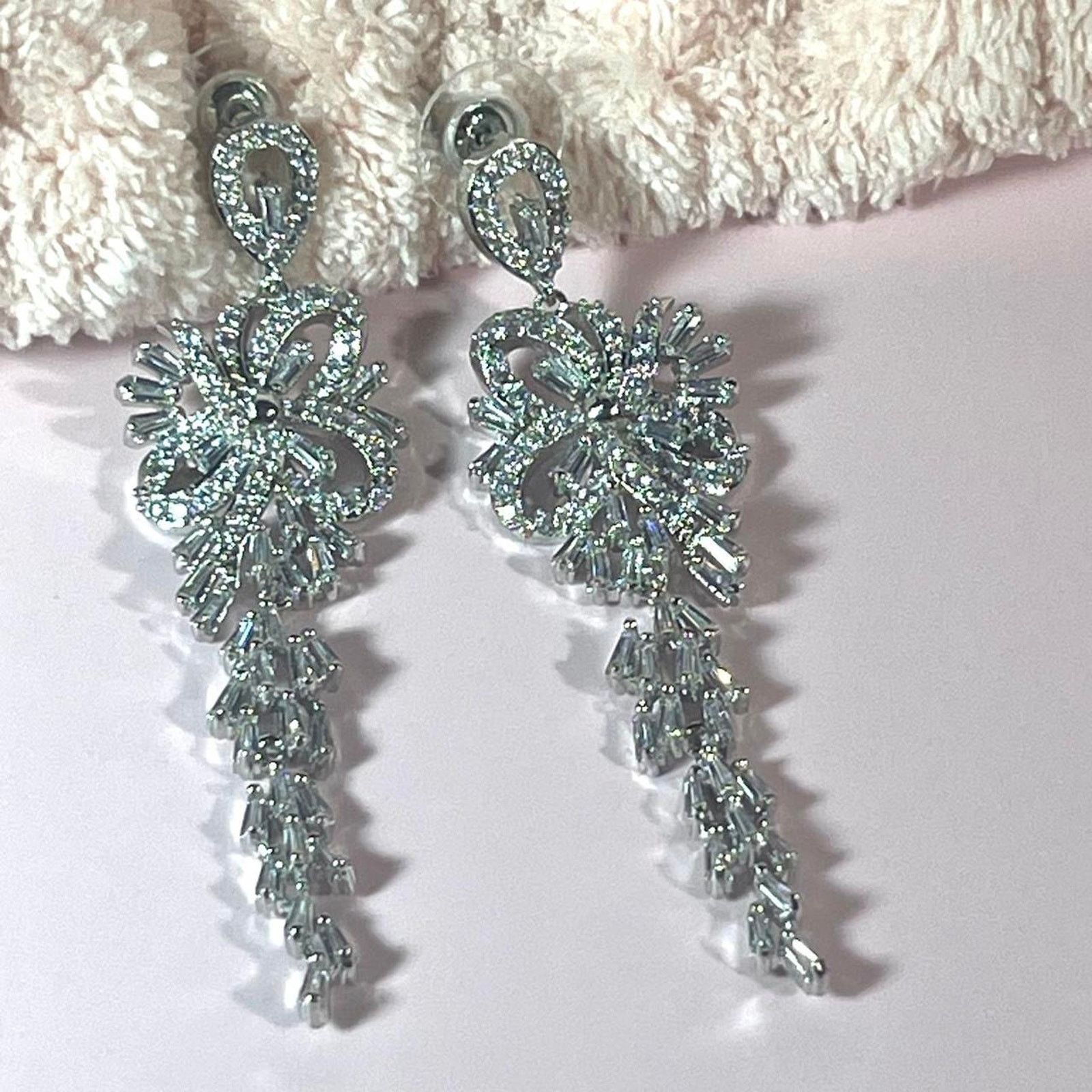 Jewelry Hespera Dramatic Silver Dangling Earrings, Women's