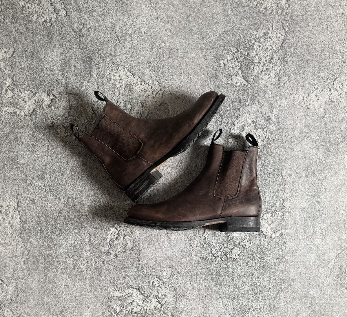 Sendra Sendra 44size Chelsea leather brown shoes boots western 00s Size US 11 / EU 44 - 1 Thumbnail