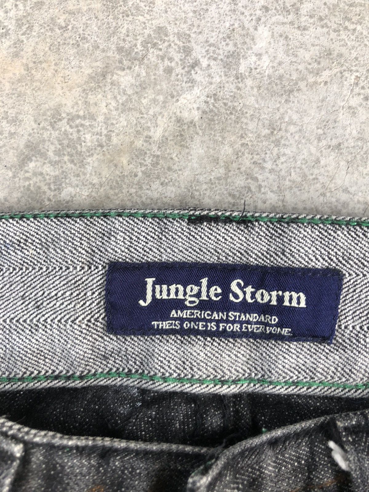 If Six Was Nine Japanese Jungle Storm Flared Jeans Size US 31 - 17 Thumbnail