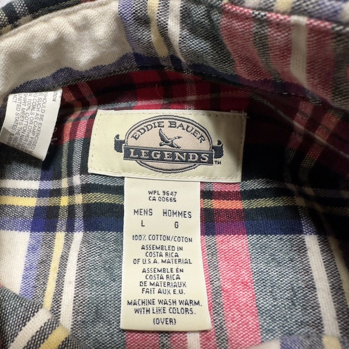 Eddie Bauer × Vintage Vintage Eddie Bauer Legends flannel shirt Size US L / EU 52-54 / 3 - 4 Thumbnail