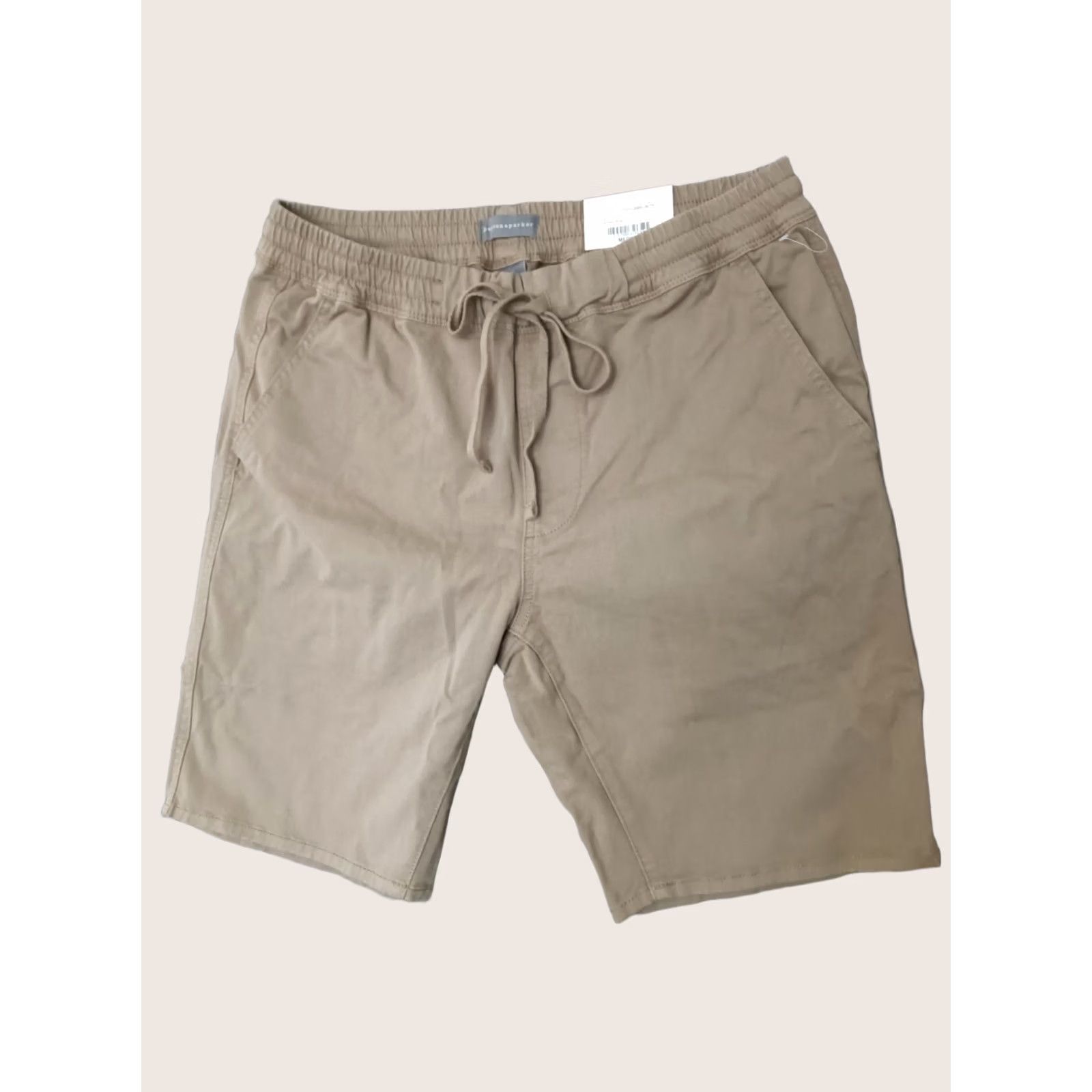 Parker Peyton & Parker Mens M Stretch Elastic Waist Drawstring Gothic Olive Shorts Size US 31 - 1 Thumbnail