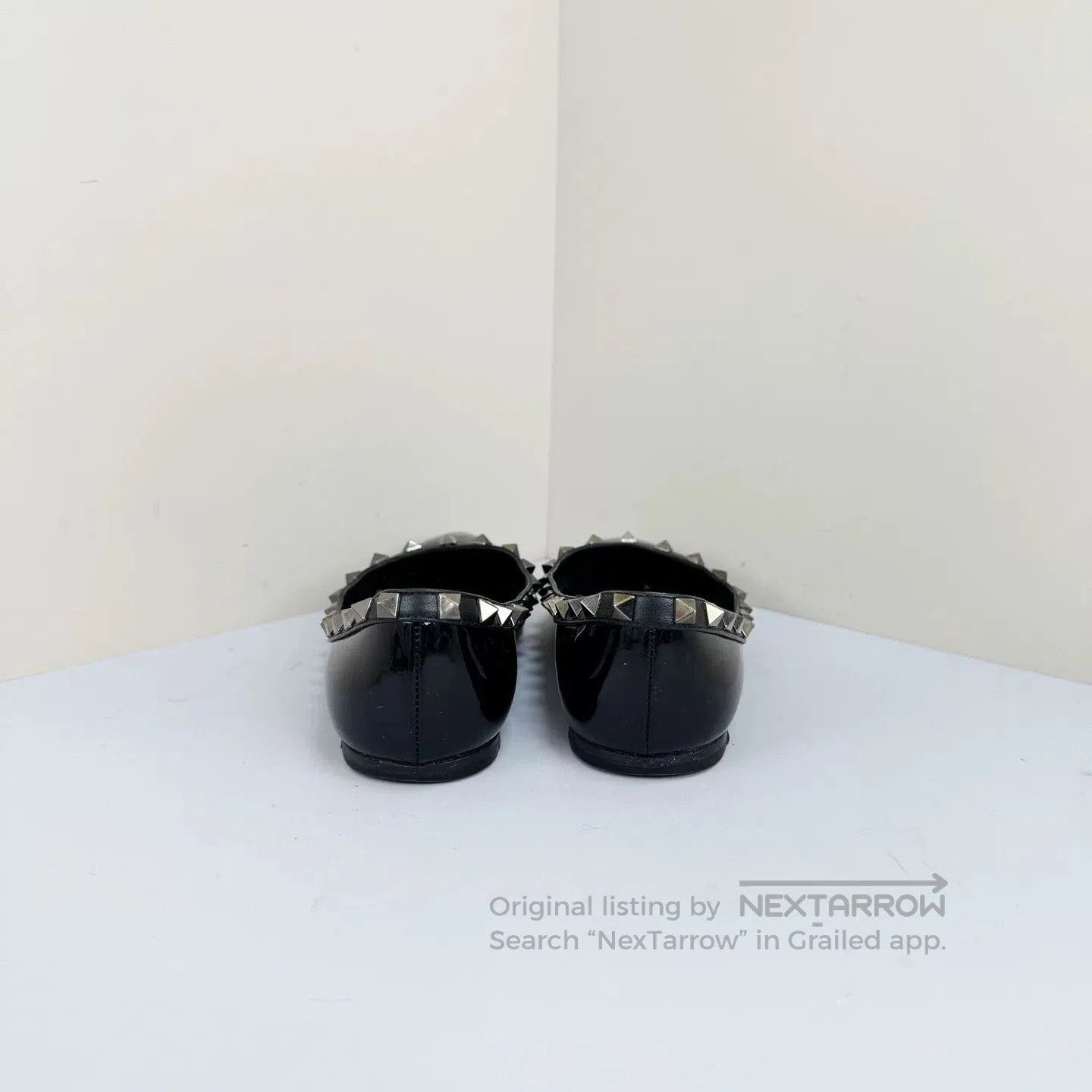 Valentino Valentino Black Studded Flat Shoes. Size US 5 / IT 35 - 3 Thumbnail