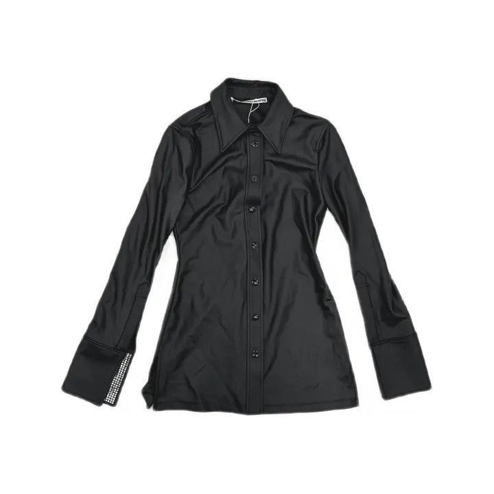 Alexander Wang Alexander Wang Logo Print Long Sleeve Shirt - Size S / US 4 / IT 40 - 2 Thumbnail