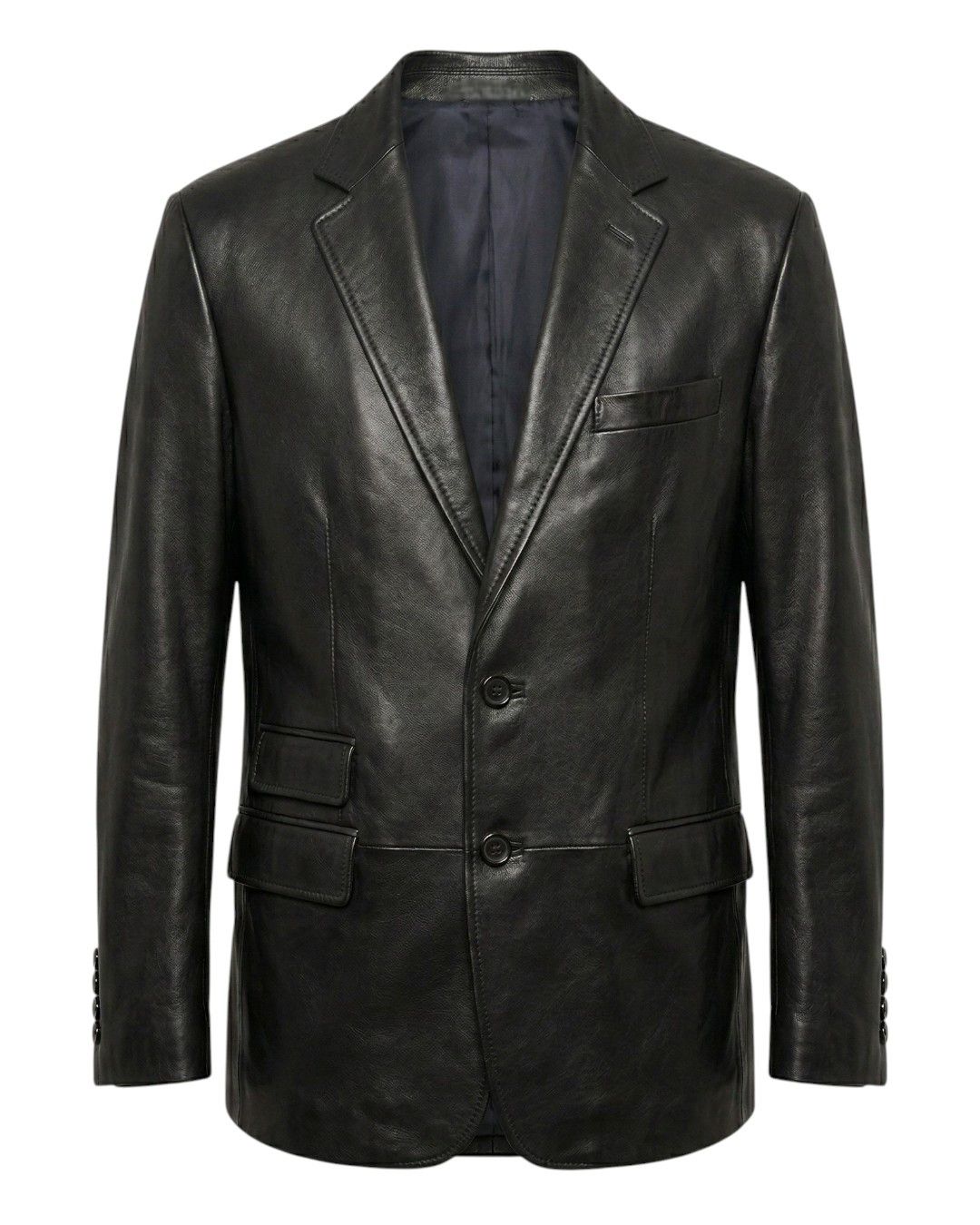 Gucci S/S 1998 RUNWAY 2 BUTTON LEATHER JACKET BY TOM FORD Size US XL / EU 56 / 4 - 3 Thumbnail