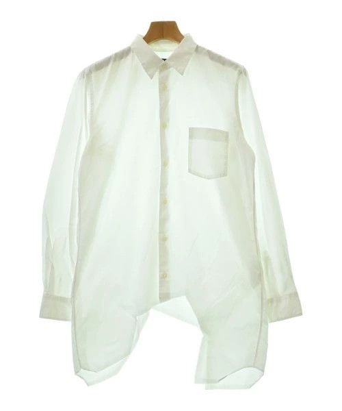 Comme des Garcons Black Shirt Casual Plain Uneven Hem Long Sleeve White Size US L / EU 52-54 / 3 - 1 Thumbnail