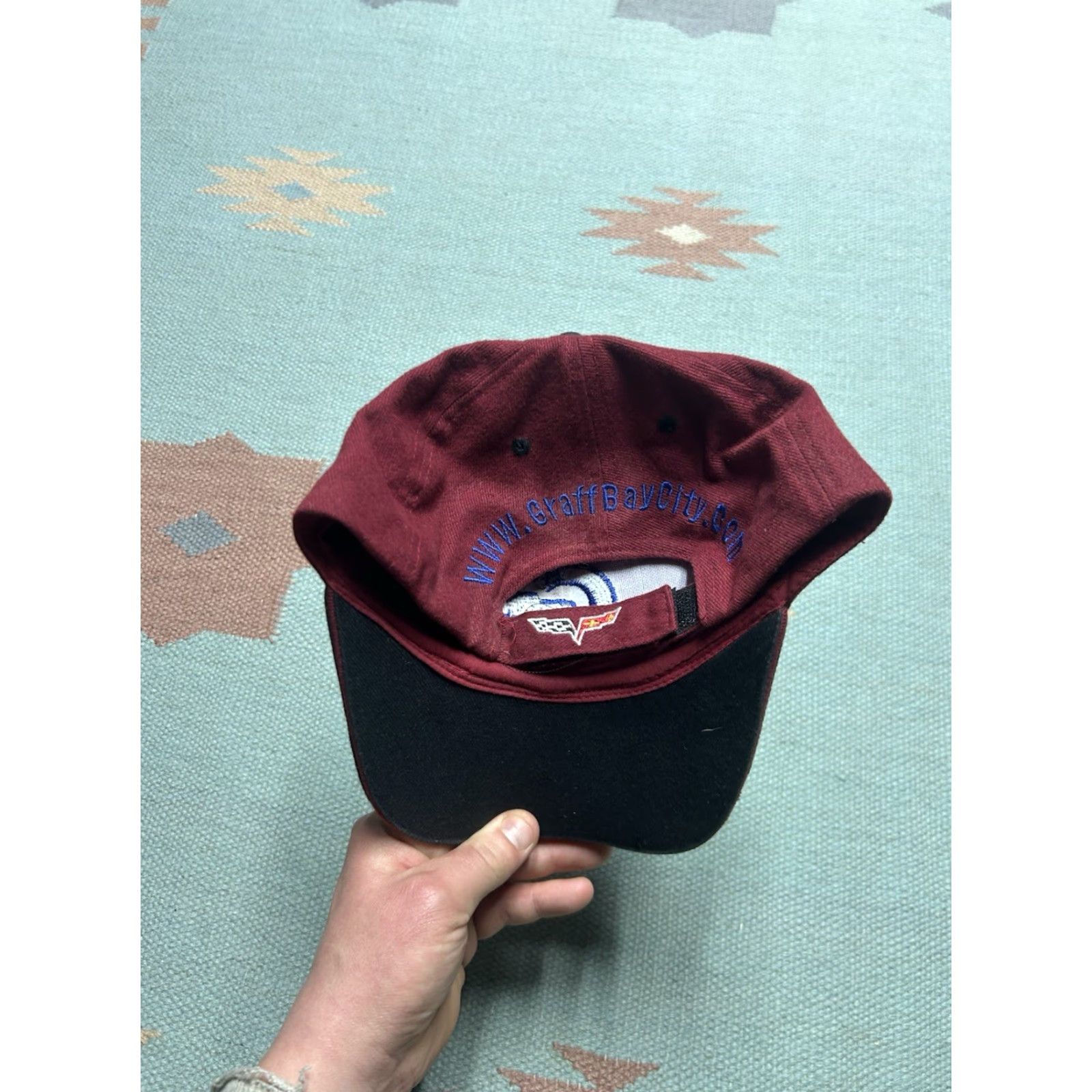 GRAFF VINTAGE Chevy Graff hat cap Strapback red Baseball Cap Men Adjustable Bay City Michigan City Theme Mens Size ONE SIZE - 5 Thumbnail