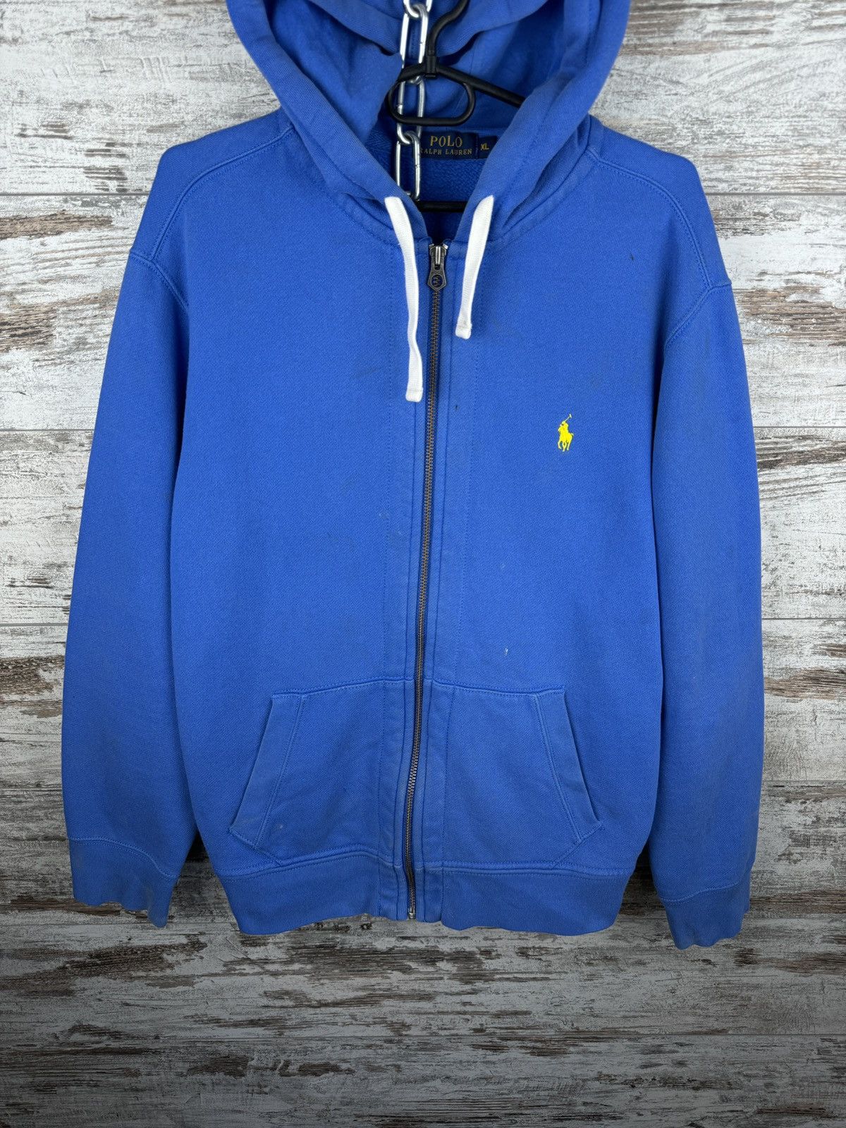 Polo Ralph Lauren Mens Vintage Polo Ralph Lauren zip hoodie y2k blue rare OG Size US XL / EU 56 / 4 - 3 Thumbnail