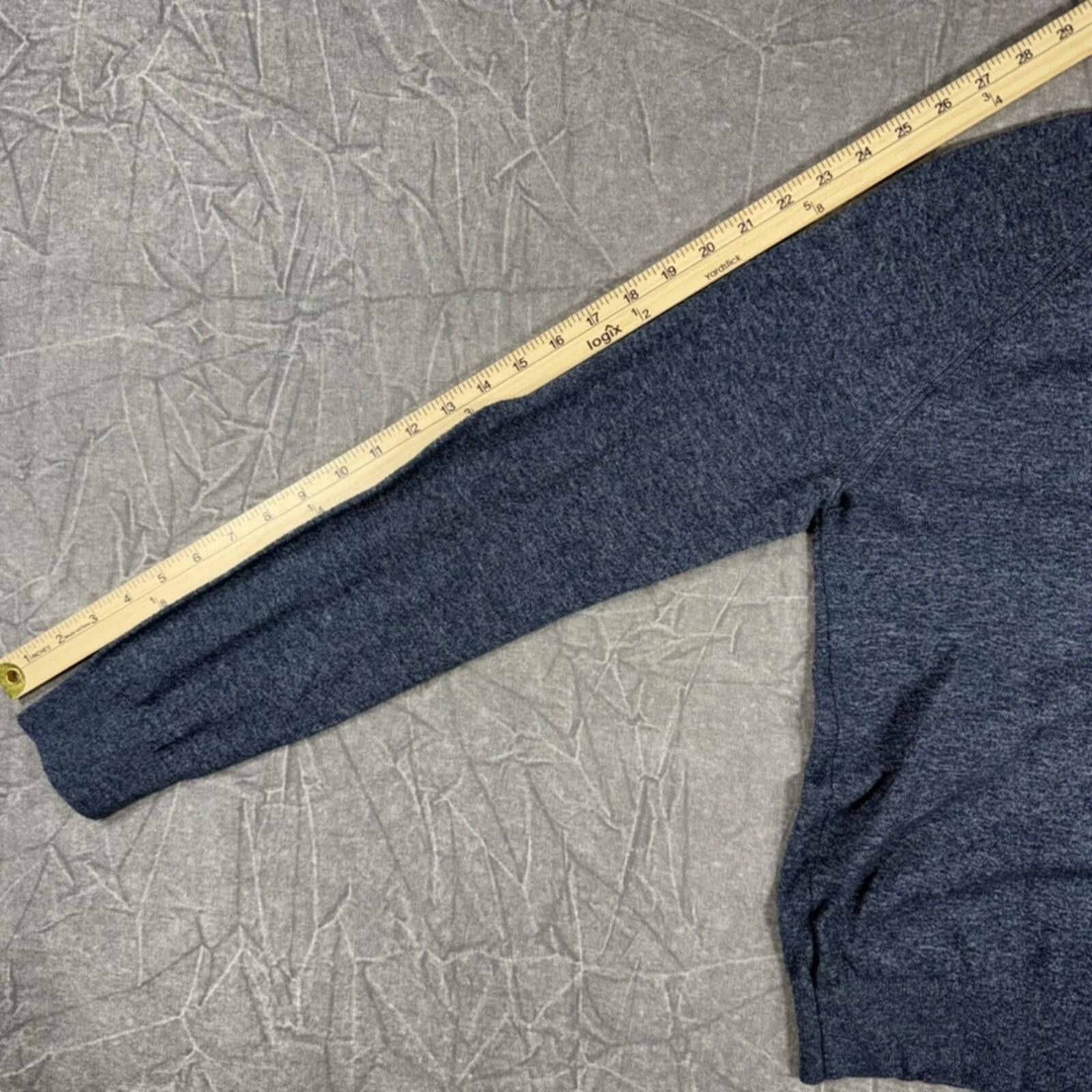 Banana Republic Banana Republic Sweater Women's M Blue V-Neck 100% Cotton Size M / US 6-8 / IT 42-44 - 6 Thumbnail