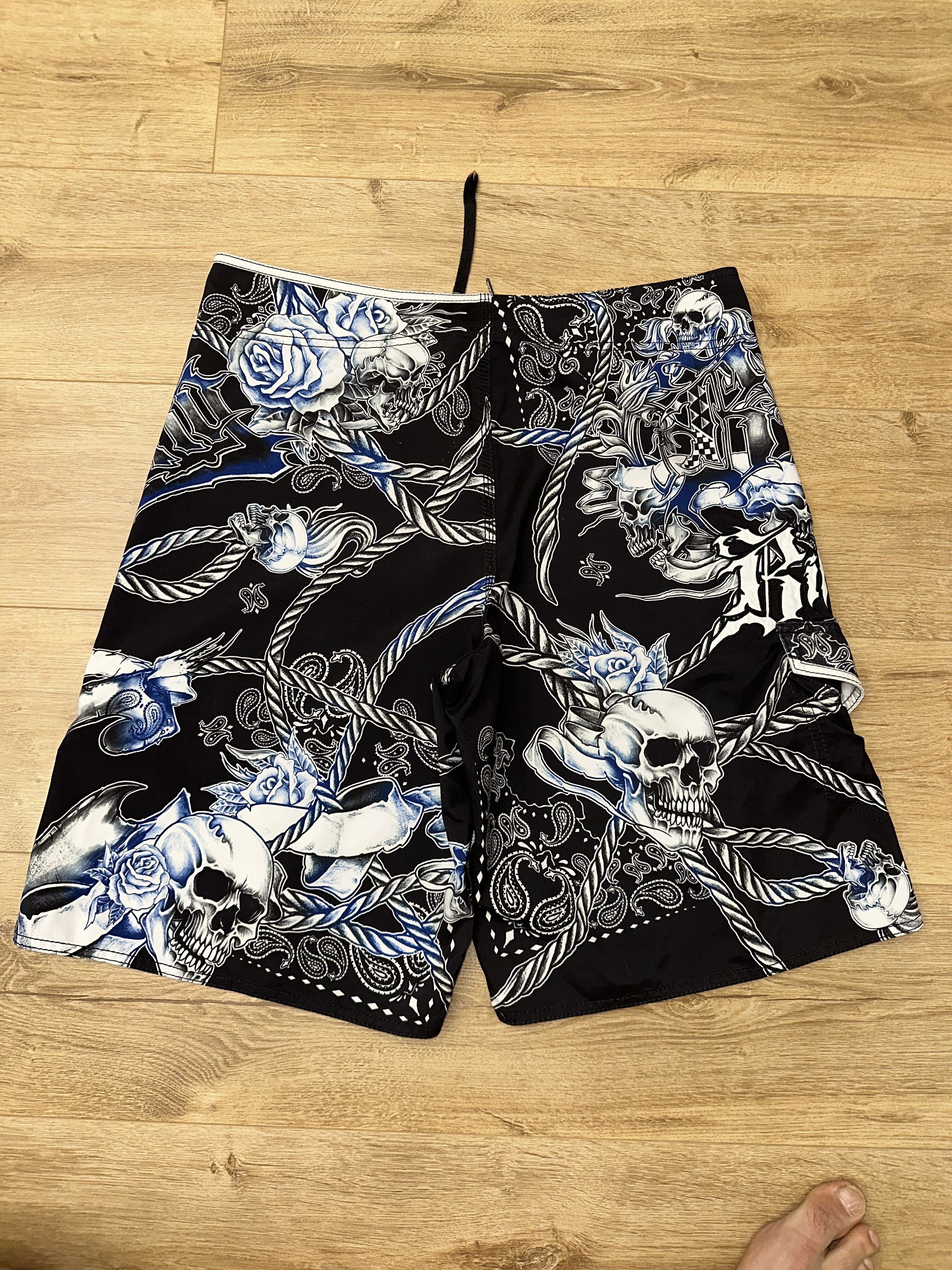 Billabong Billabong Skull Roses Board Shorts Surf Swim Trunks Size 36 Size US 36 / EU 52 - 2 Thumbnail