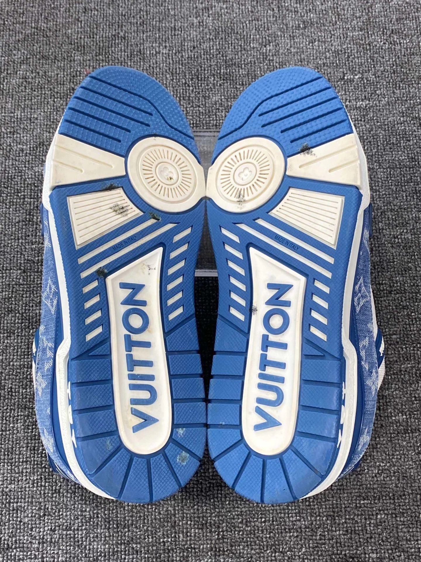 Louis Vuitton LV Blue/White Trainer 98 New 41.5 Size US 8.5 / EU 41-42 - 6 Thumbnail