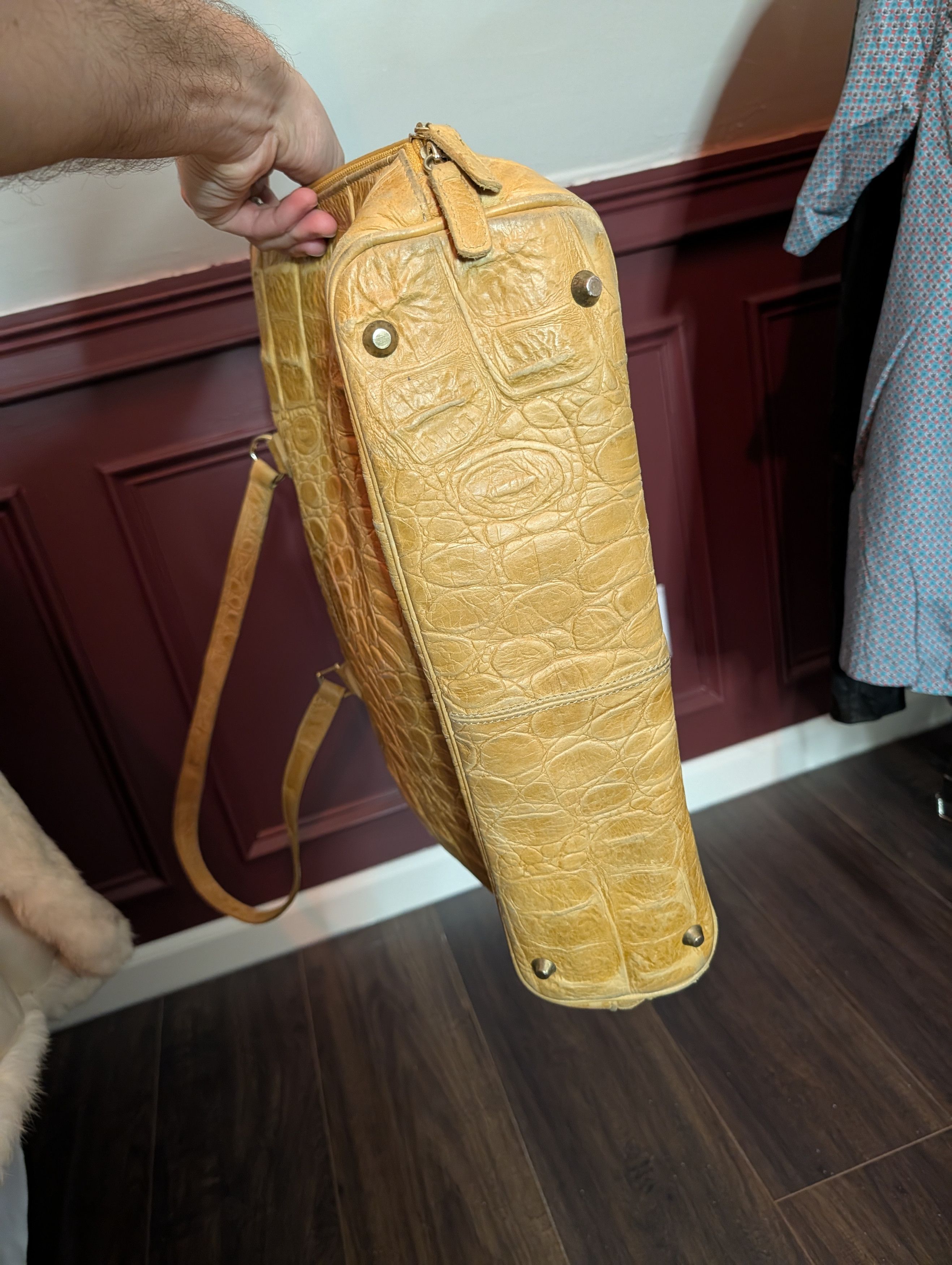 Italia Independent TANGAROA Real Crocodile XL Zip Double Handle bag Size ONE SIZE - 9 Thumbnail