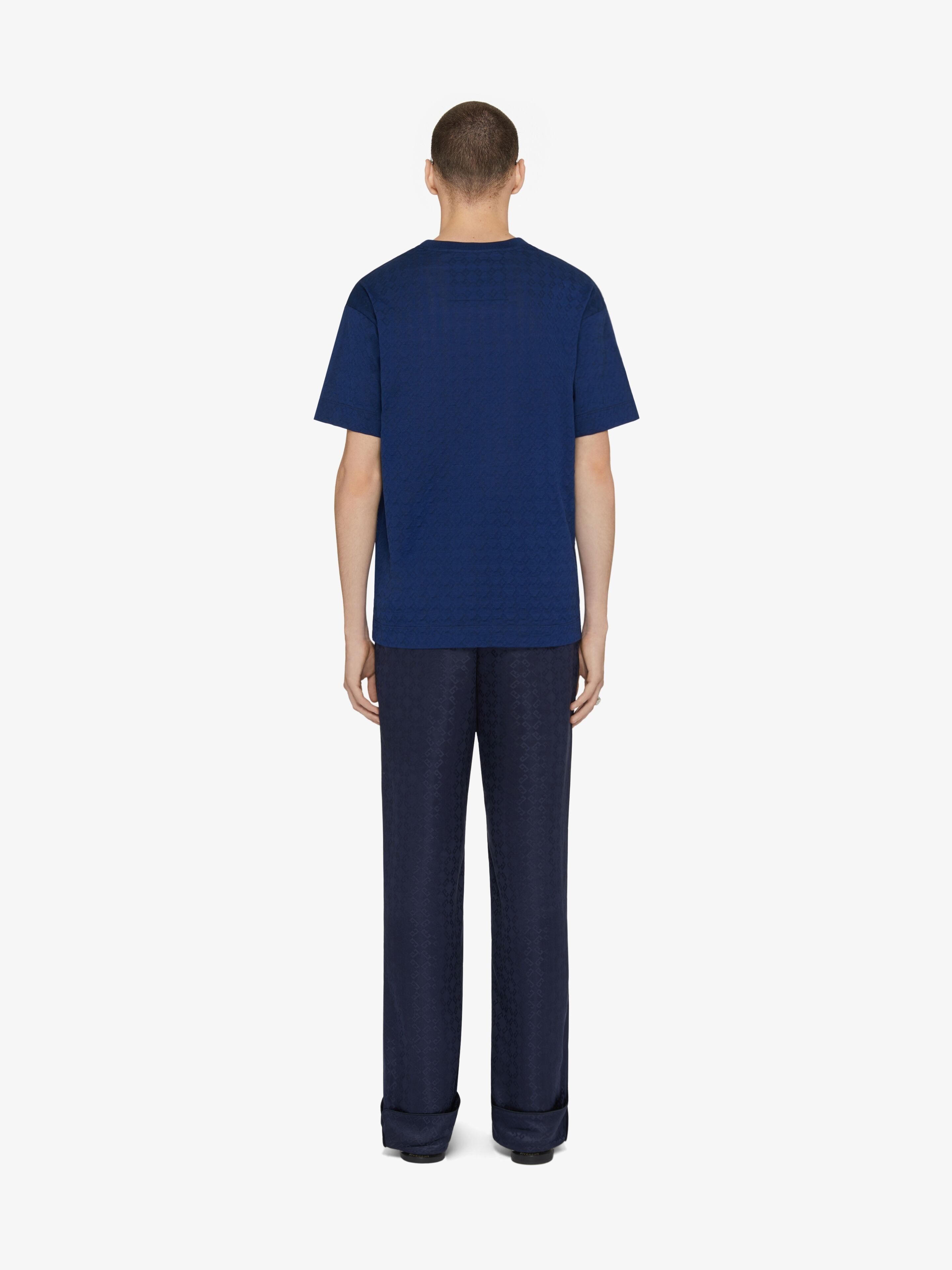 Givenchy o1w1db10925 Regular Fit T-Shirt in Blue Size US M / EU 48-50 / 2 - 2 Thumbnail
