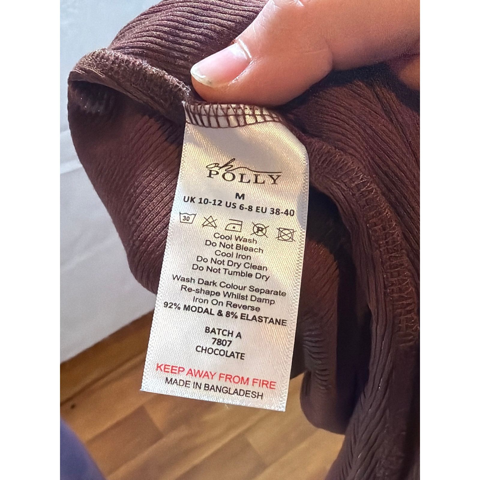 Other oh polly m chocolate bodycon jude ribbed modal long sleeve Size M / US 6-8 / IT 42-44 - 6 Thumbnail