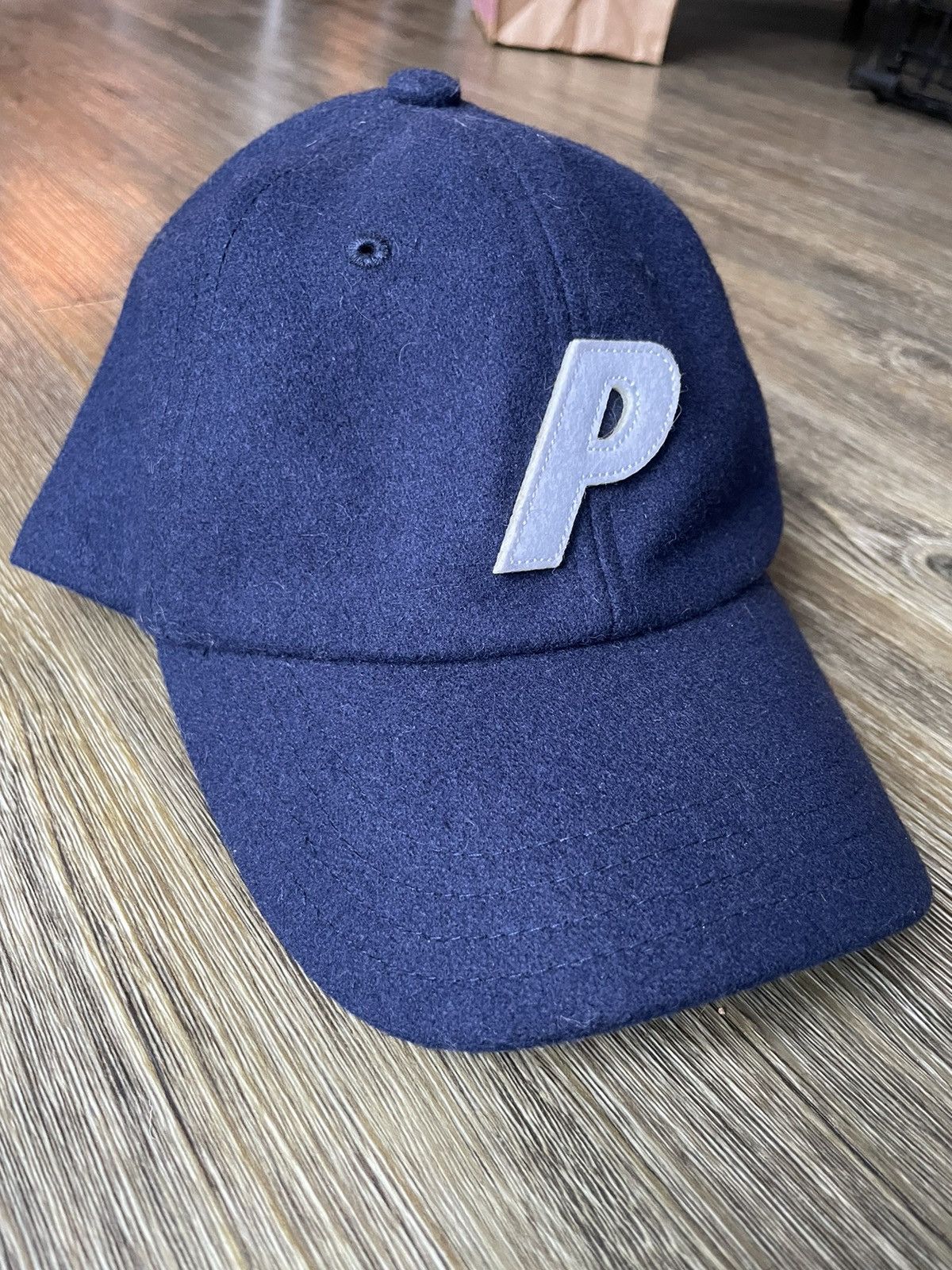 Palace Palace P Wool 6-Panel Cap/Hat - Navy | Grailed