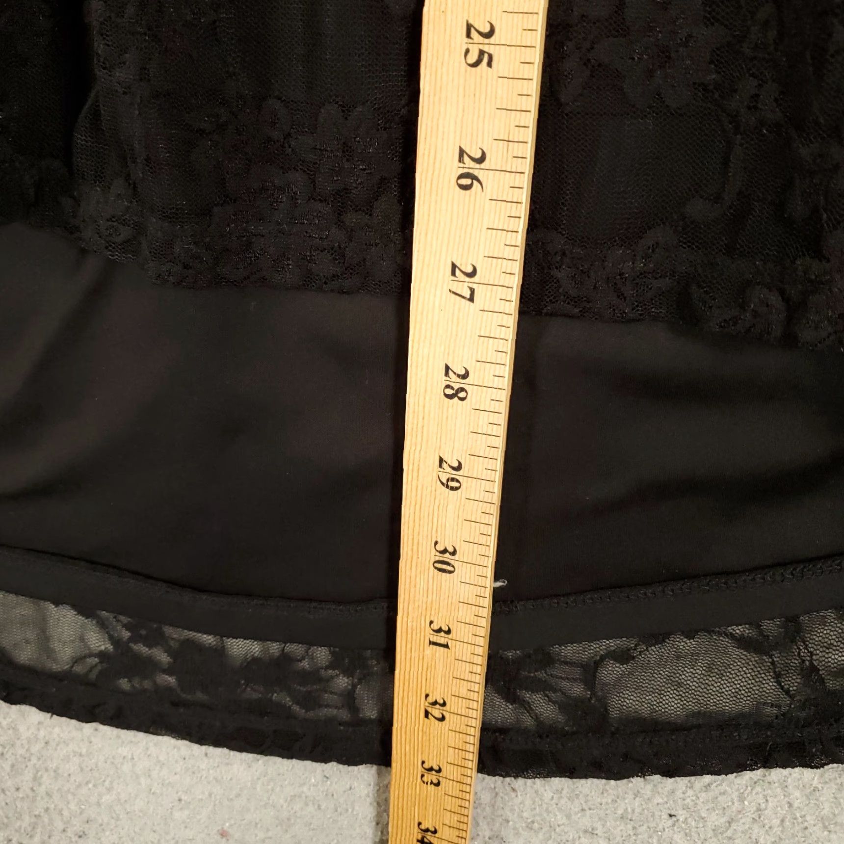 Torrid Torrid Tunic Women 1X Black Mini Dress Lace Sheer Cold Shoulder Neck Size XL / US 12-14 / IT 48-50 - 3 Thumbnail