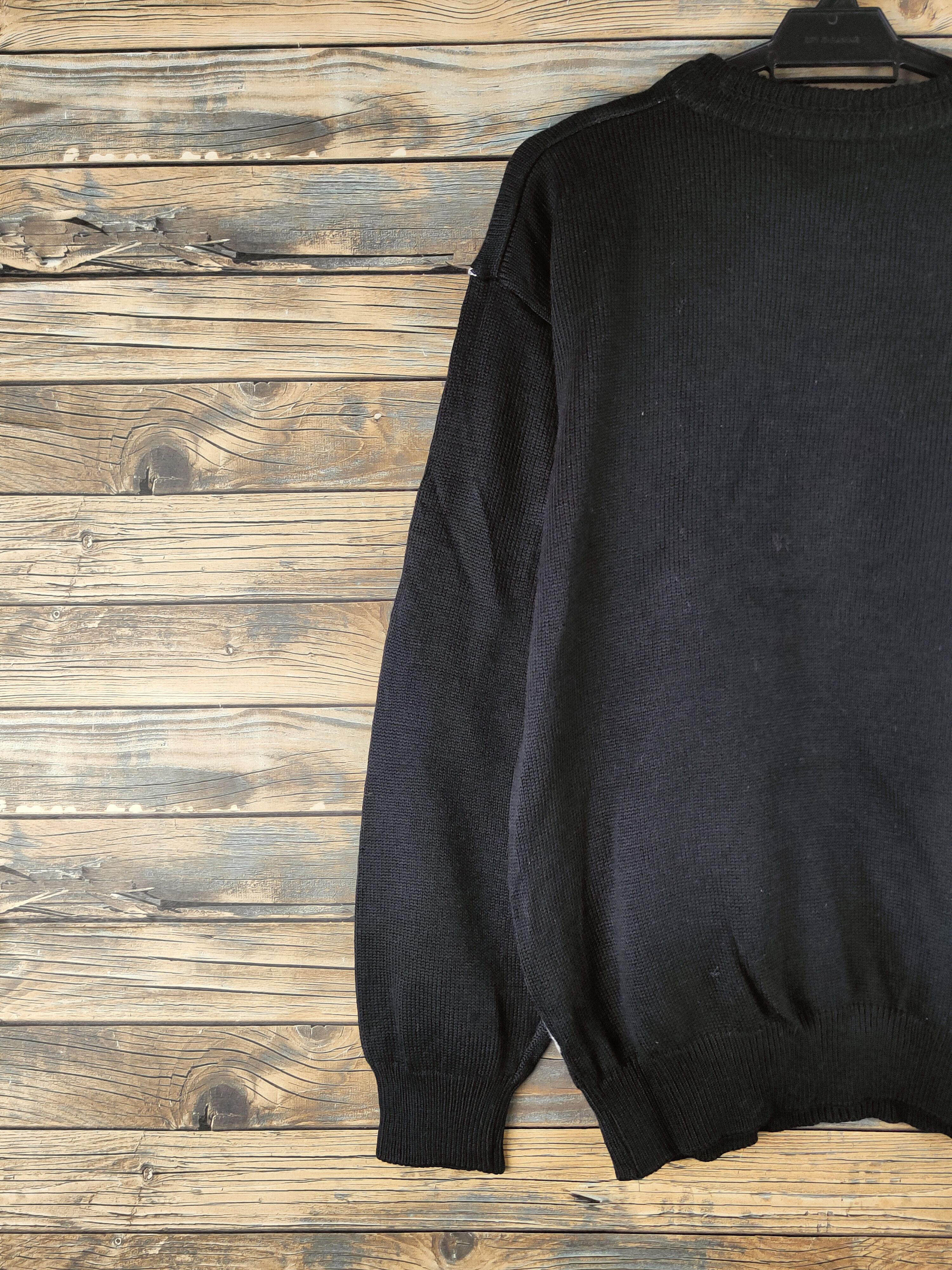 Japanese Brand DL Cross Keys Black Knitwear Sweatshirts #46-950 Size US L / EU 52-54 / 3 - 8 Thumbnail