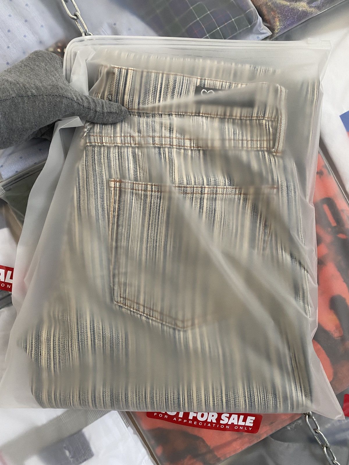 Hysteric Glamour × Japanese Brand Xoxo Jeans Stripe Jeans Size US 30 / EU 46 - 6 Thumbnail