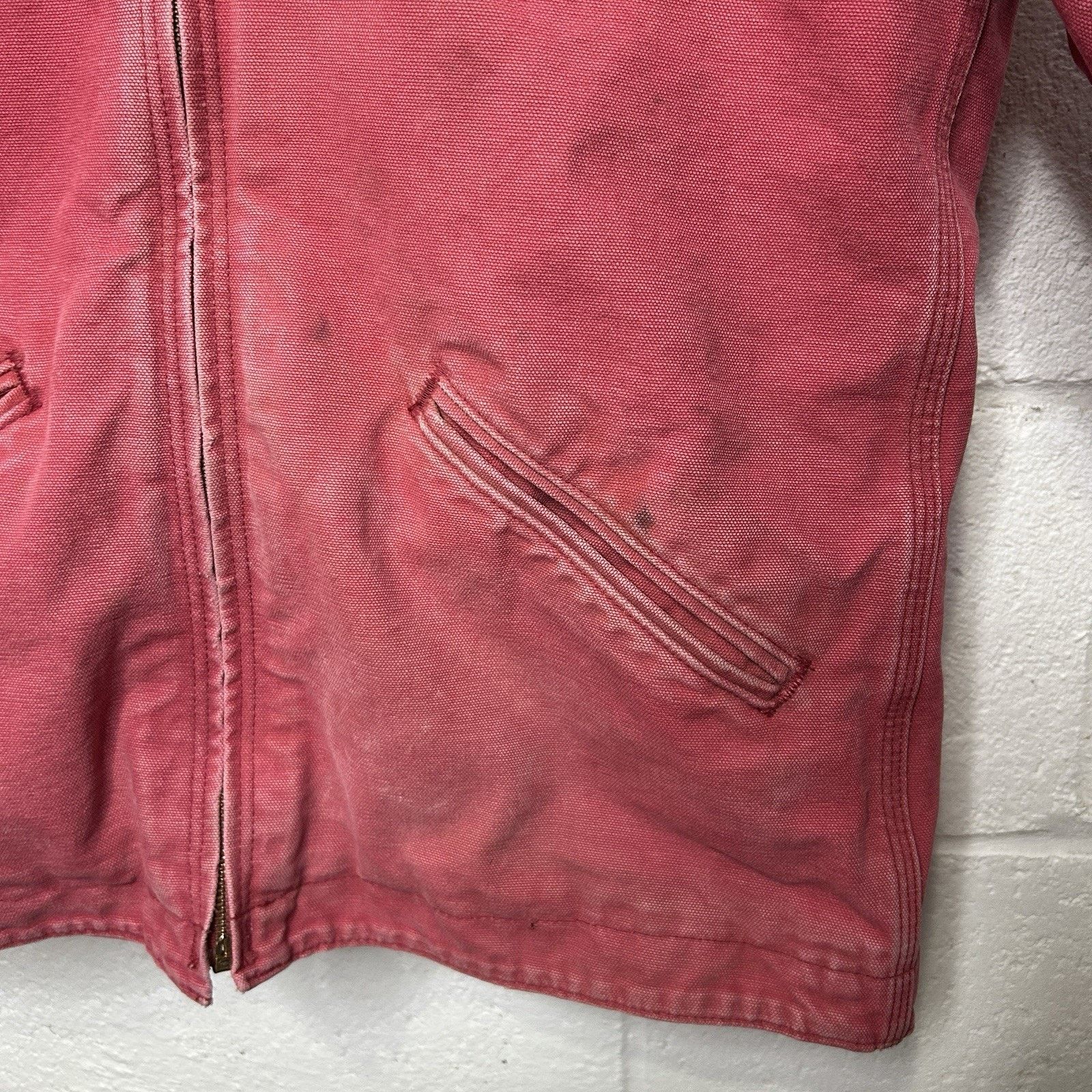 Carhartt Y2K Carhartt Sherpa-Lined Hooded Detroit Jacket “Crabapple” Size S / US 4 / IT 40 - 7 Thumbnail