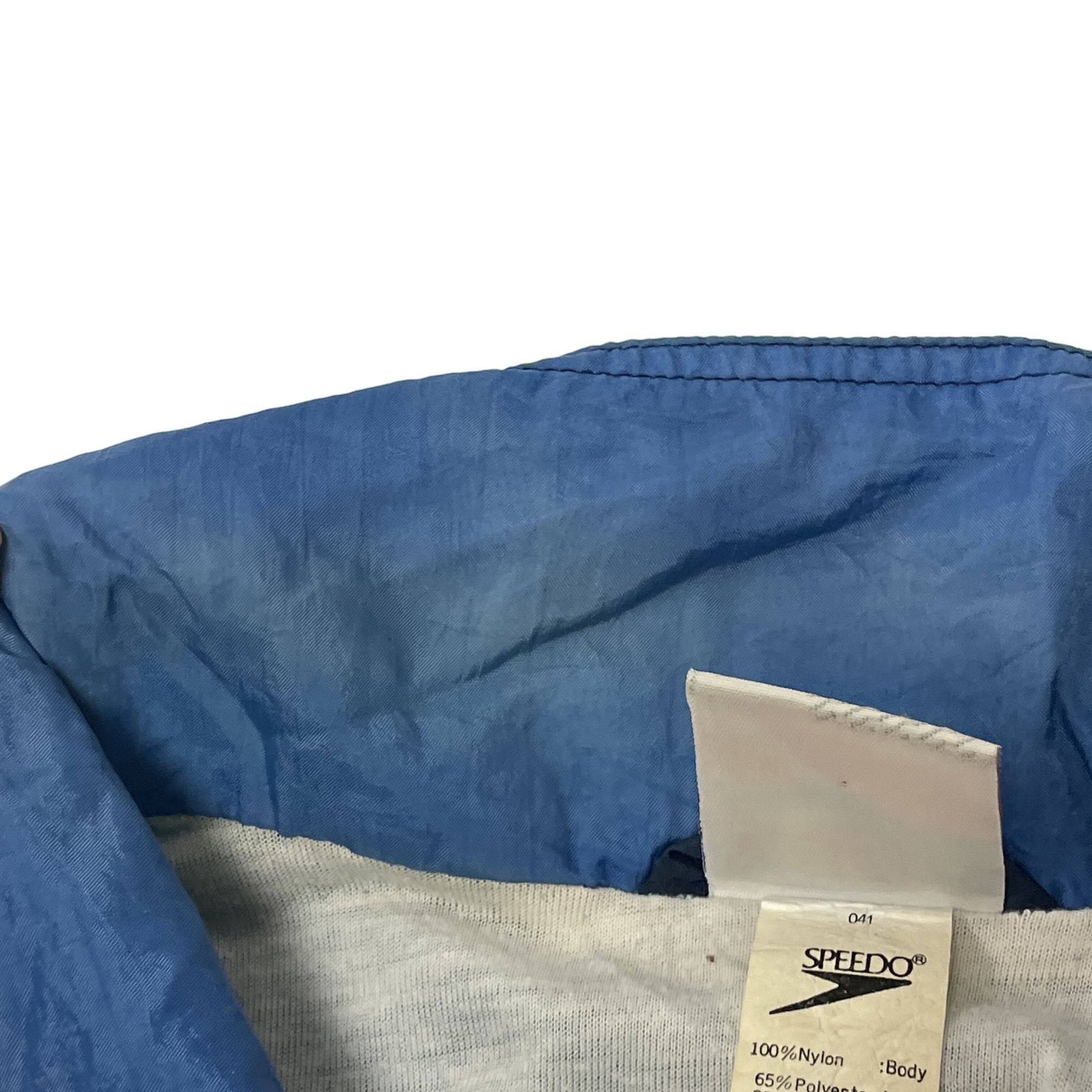 Speedo Vtg Speedo Blue GEOMETRIC Nylon COLORBLOCK Track Jacket Size US M / EU 48-50 / 2 - 11 Thumbnail