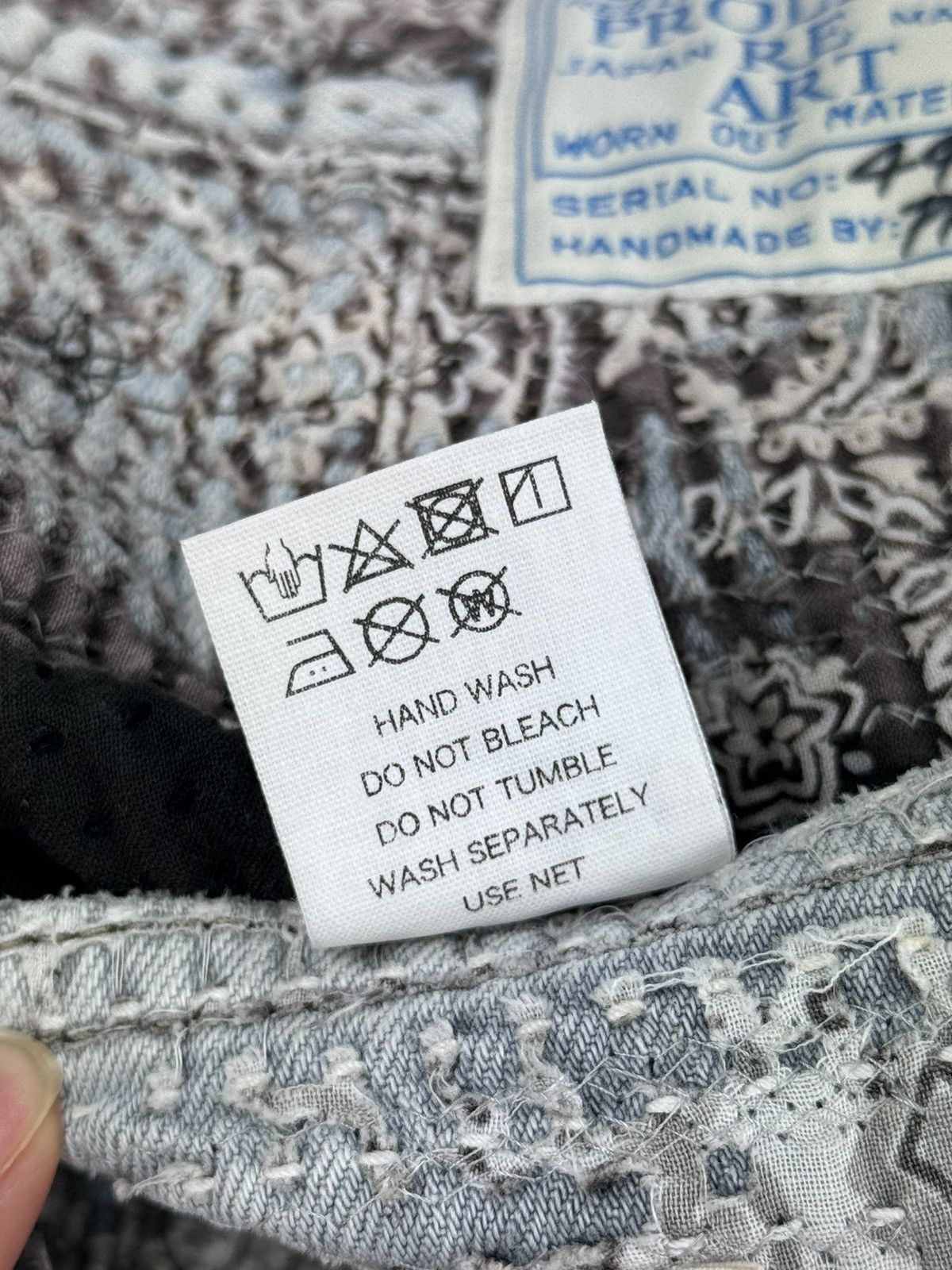 Proleta Re Art 1/1 HAND MADE SNOW LEOPARD CARPENTER PANTS Size US 34 / EU 50 - 5 Thumbnail