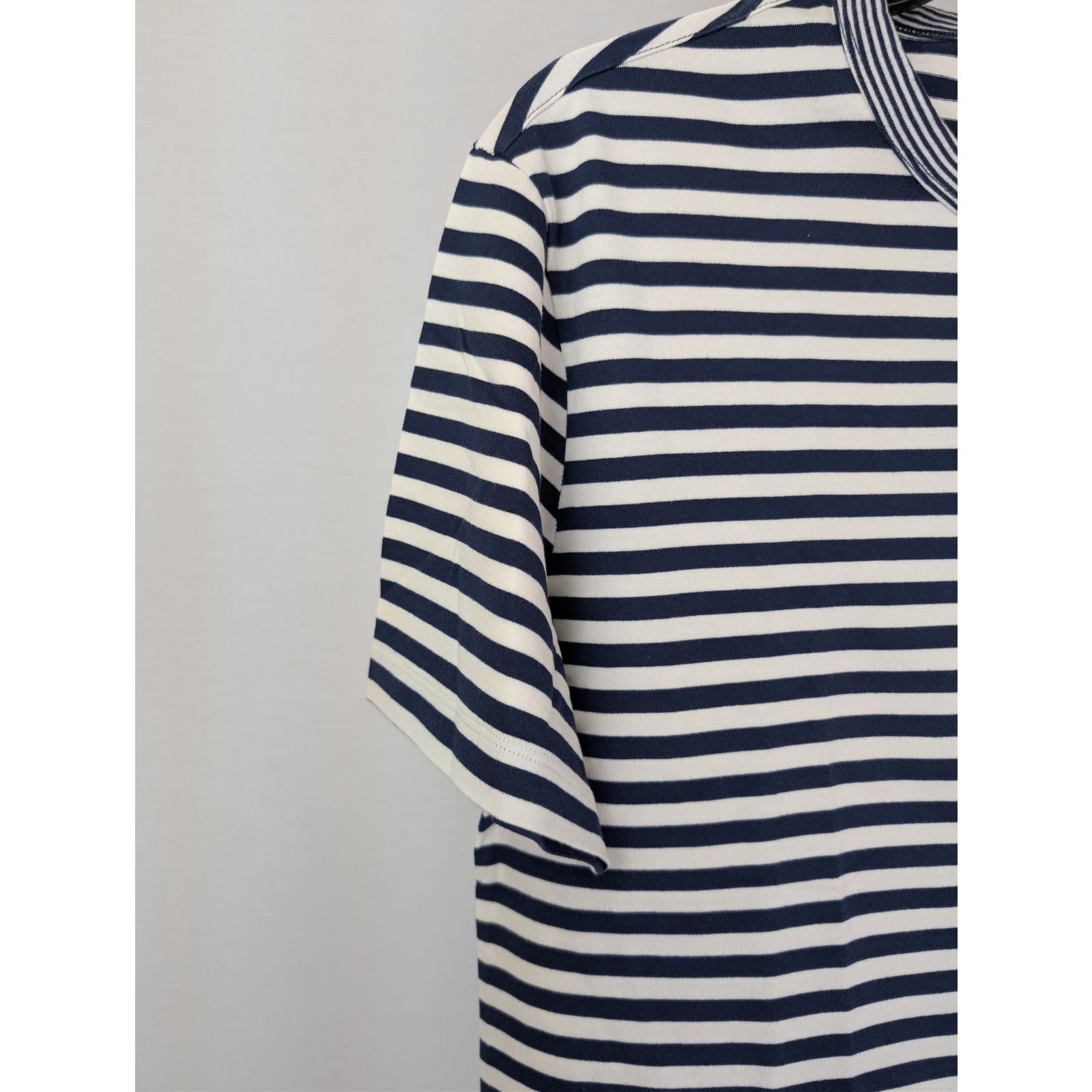 Officine Generale o1rshd1 Short Sleeve Tee T-Shirt Stripe in Navy/White Size US XL / EU 56 / 4 - 5 Thumbnail
