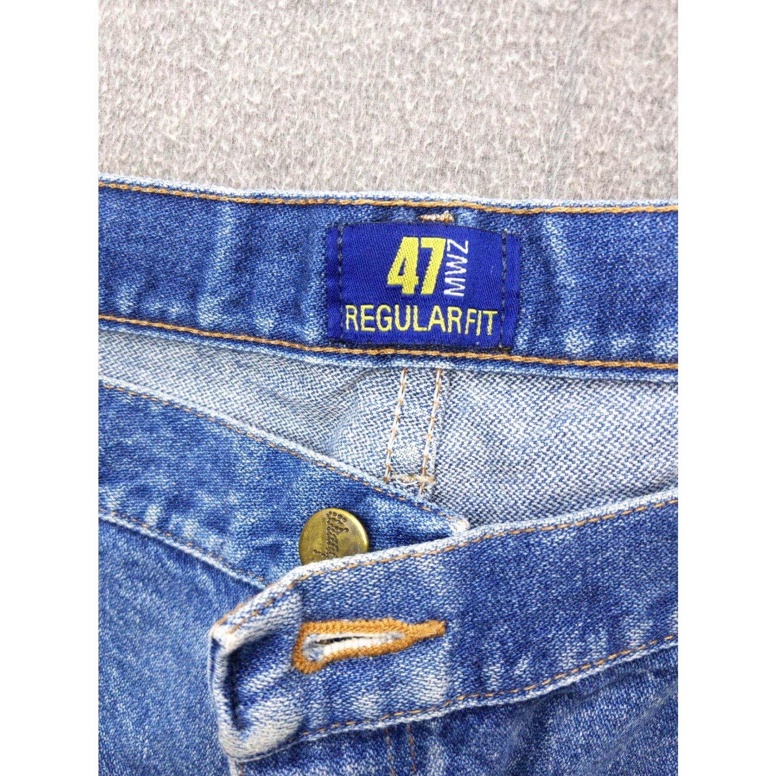 Wrangler Wrangler Jeans Mens 38x30 Blue Regular Fit Straight Denim Workwear Pants 1947 47MWZ Size US 36 / EU 52 - 3 Thumbnail