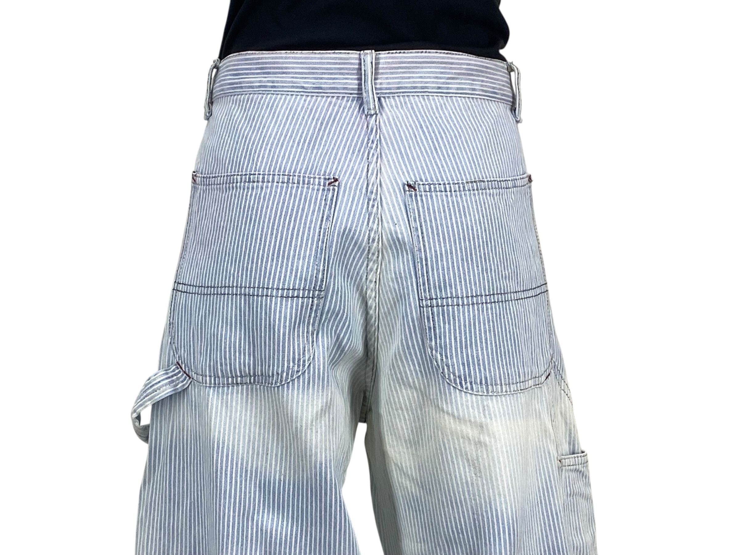 Japanese Brand Vale Carpenter Jeans Stripes Hickory Jeans Size US 30 / EU 46 - 6 Thumbnail